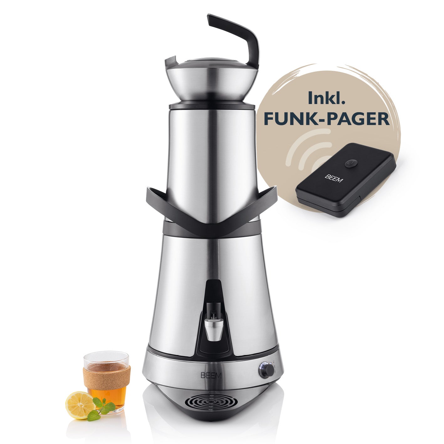 Samowar Amira mit Dispenser 10 l - Edelstahl