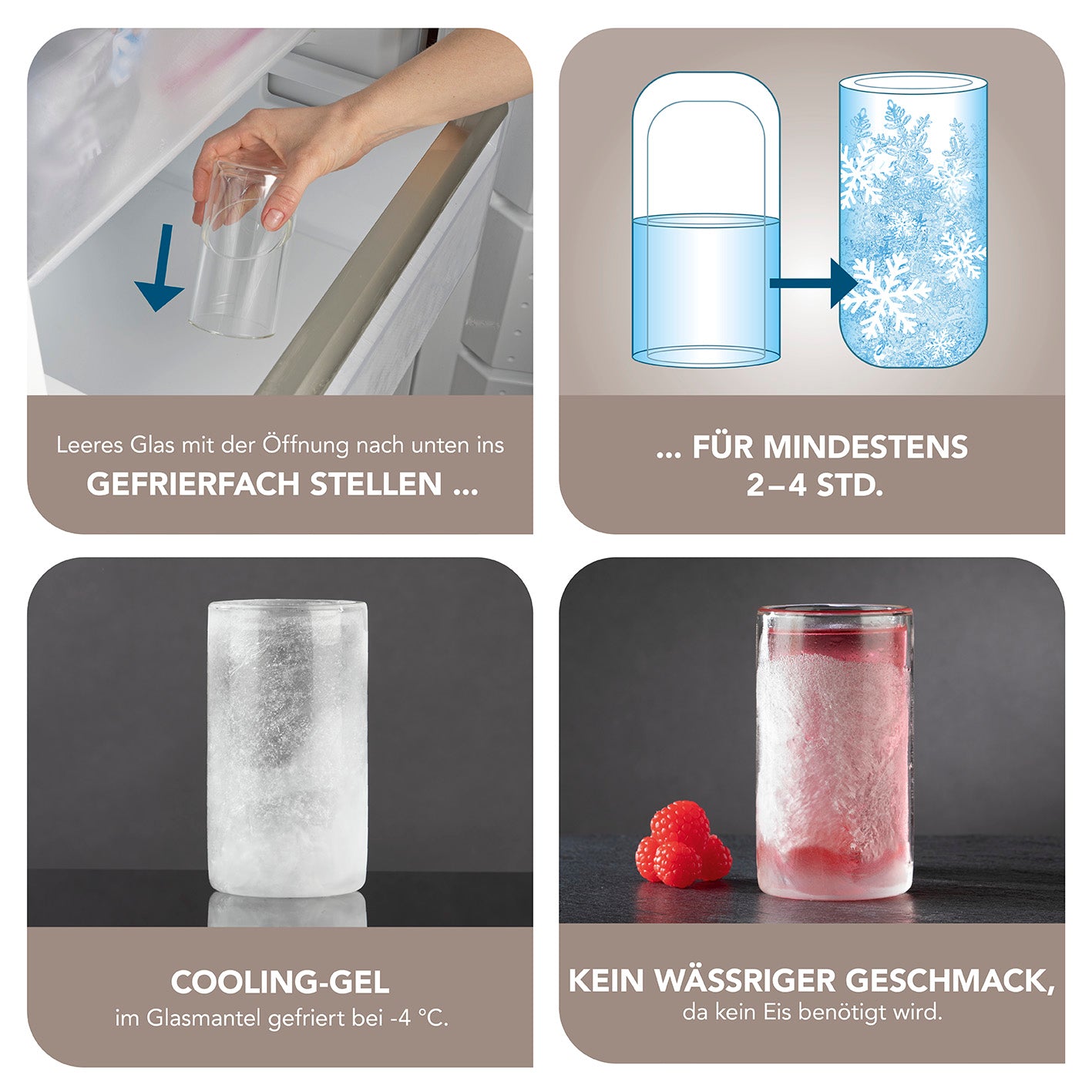 Glas selbstkühlend - 2er-Set je 280 ml