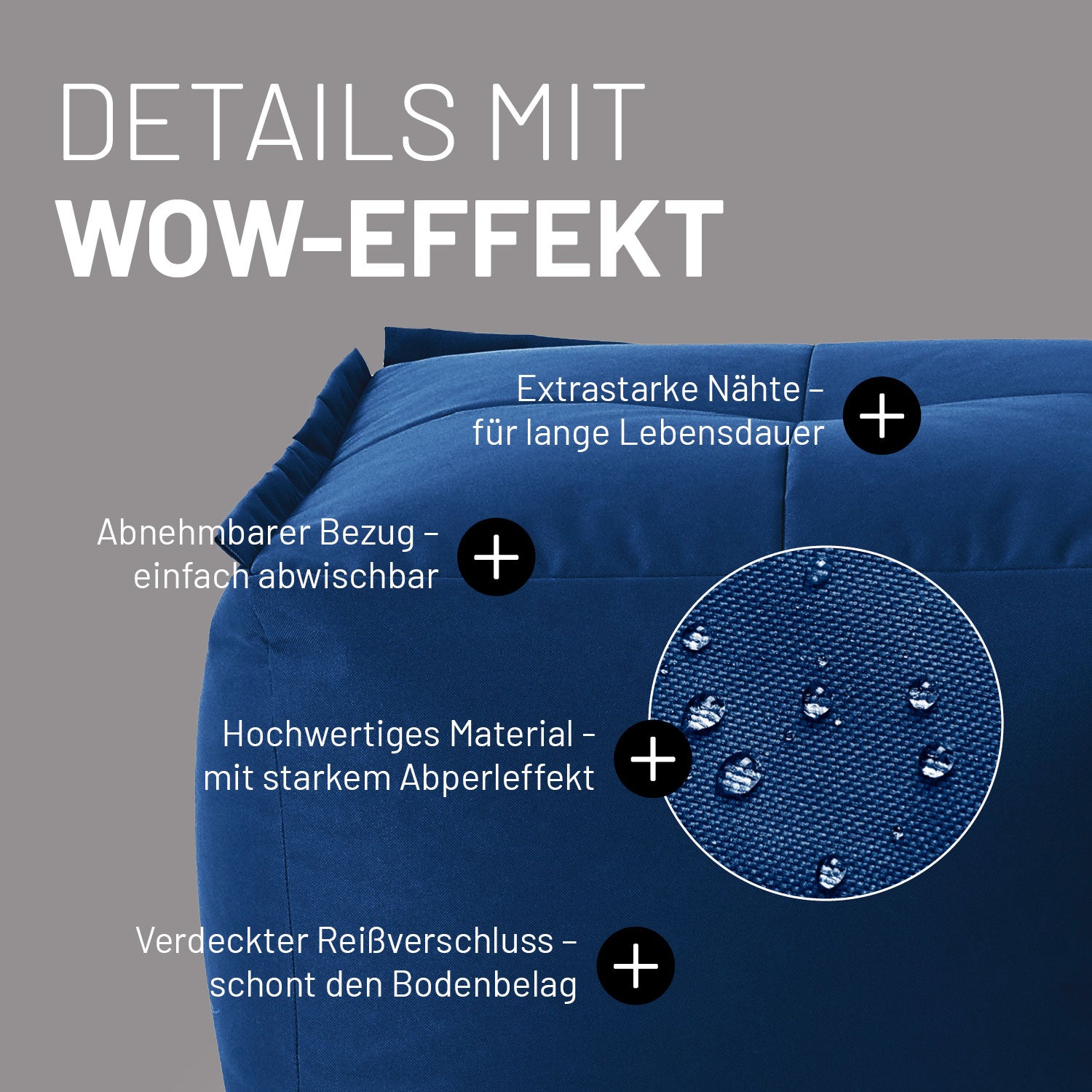 Basic Set (5-tlg.) - Modulares System - In- & outdoor - Navyblau