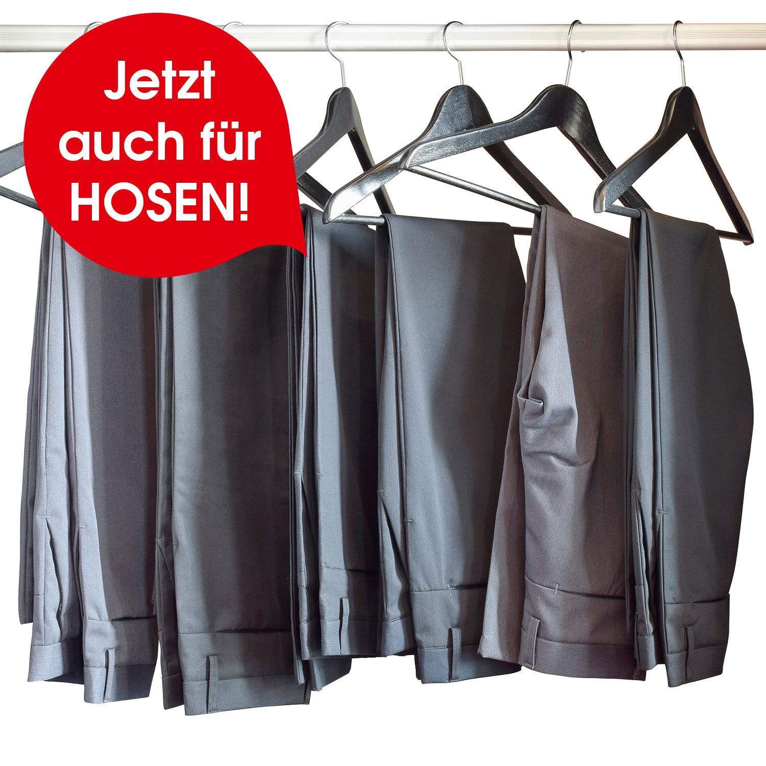 Bügler-Aufsatz für Hosen - silber/weiß
