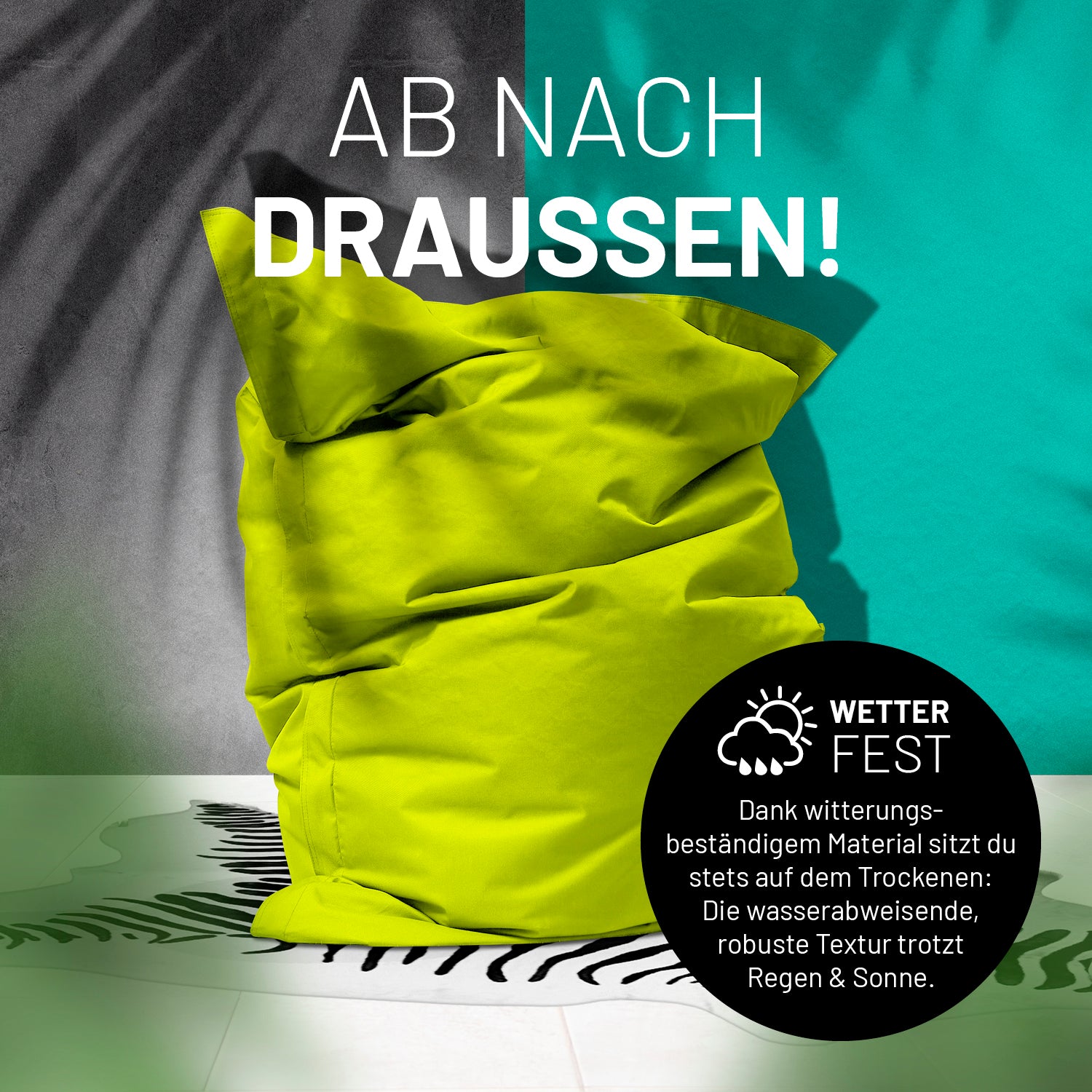 Sitzsack Classic XXL (380 L) - indoor & outdoor - Apfelgrün