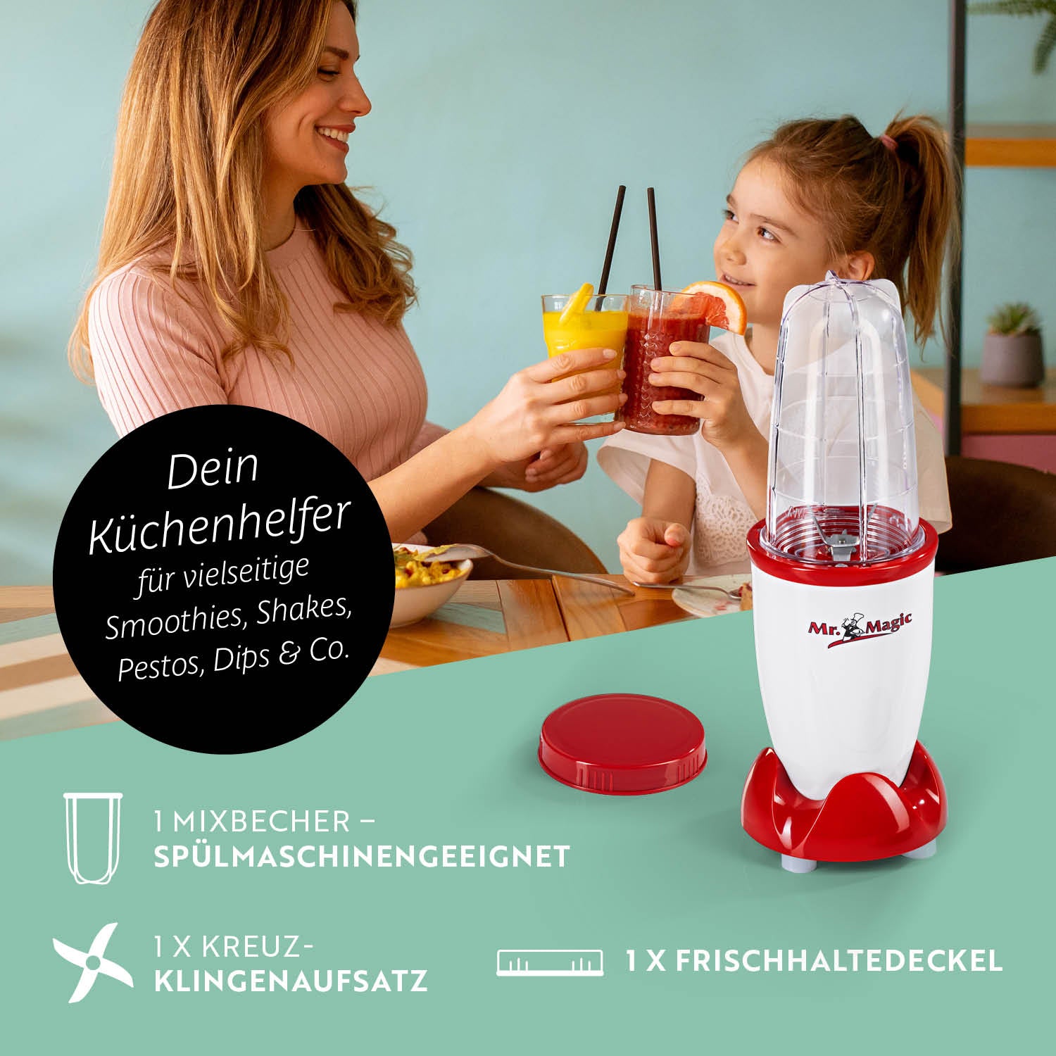 Mr. Magic Mixer - Weiß/Rot
