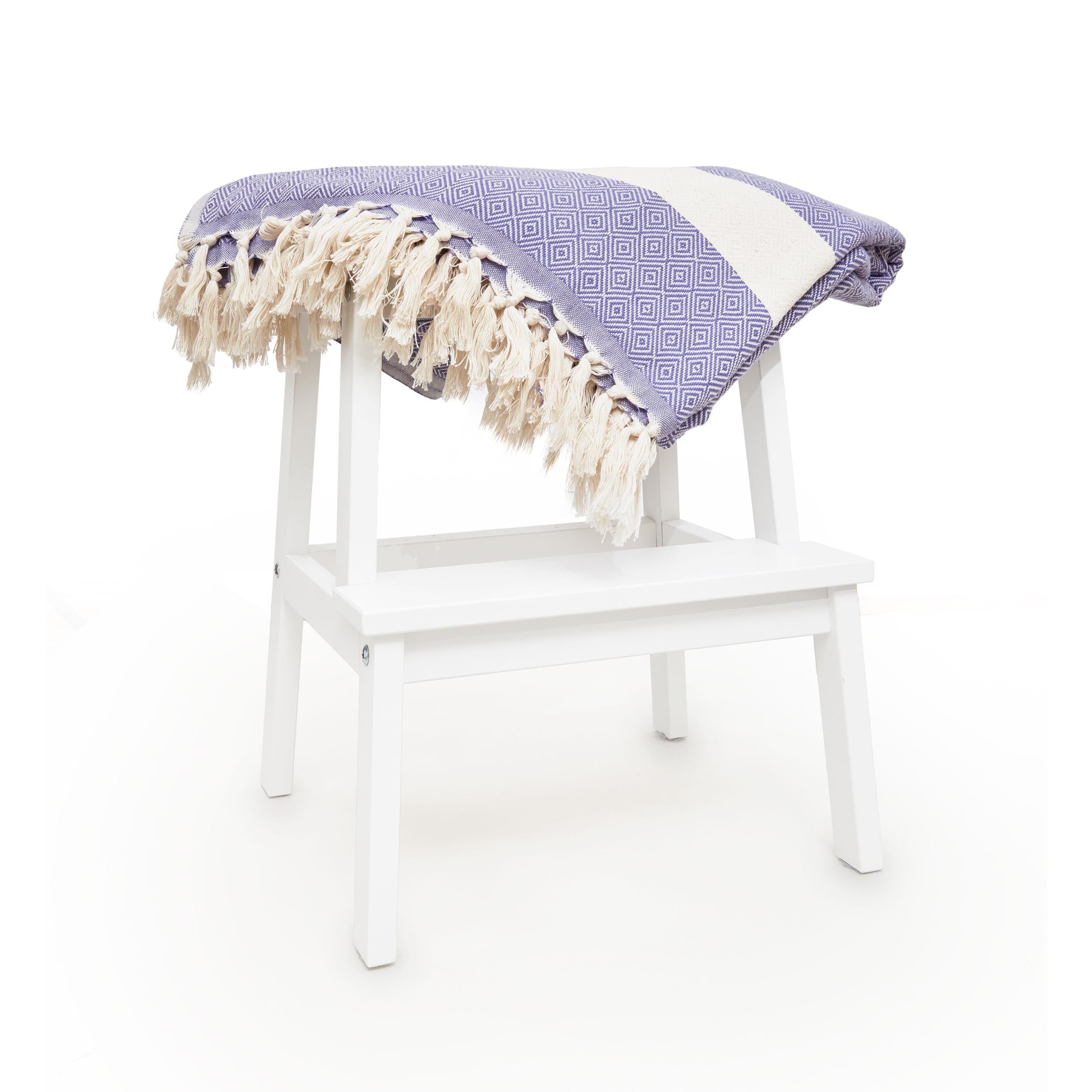 Baumwolldecke / Tagesdecke aus 100 % Baumwolle - ca. 200 x 240 cm - Lila