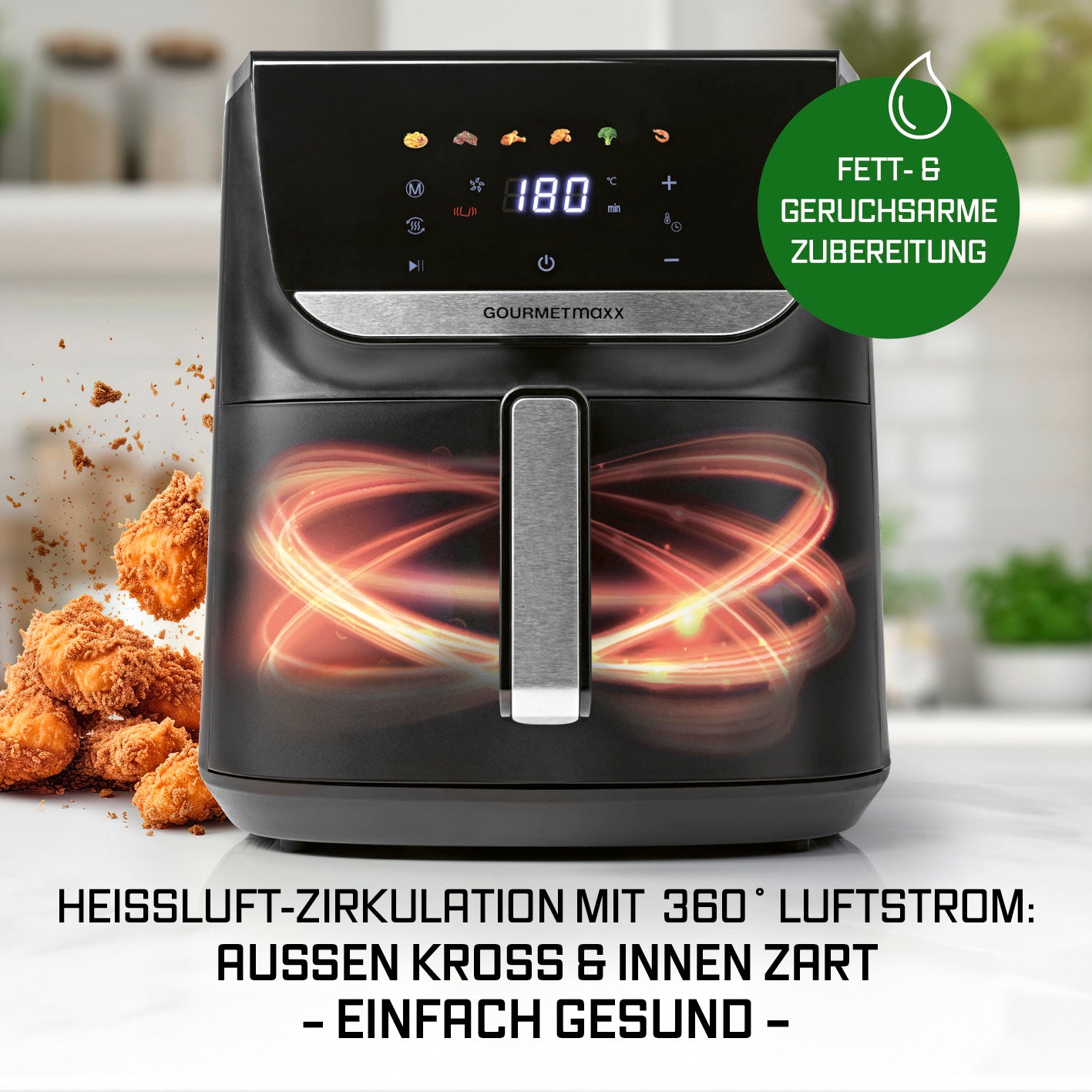 Heißluftfritteuse - 7,5 Liter