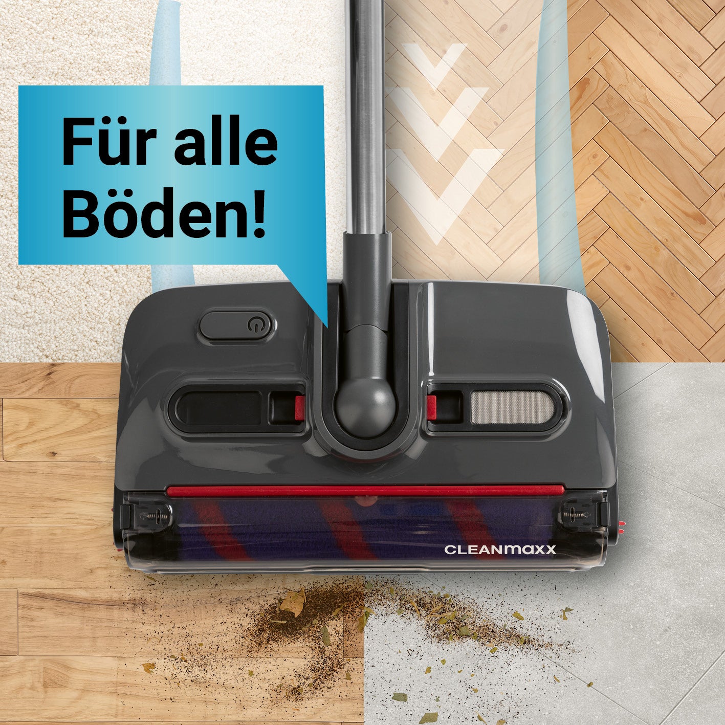 Akkubesen mit LED-Beleuchtung