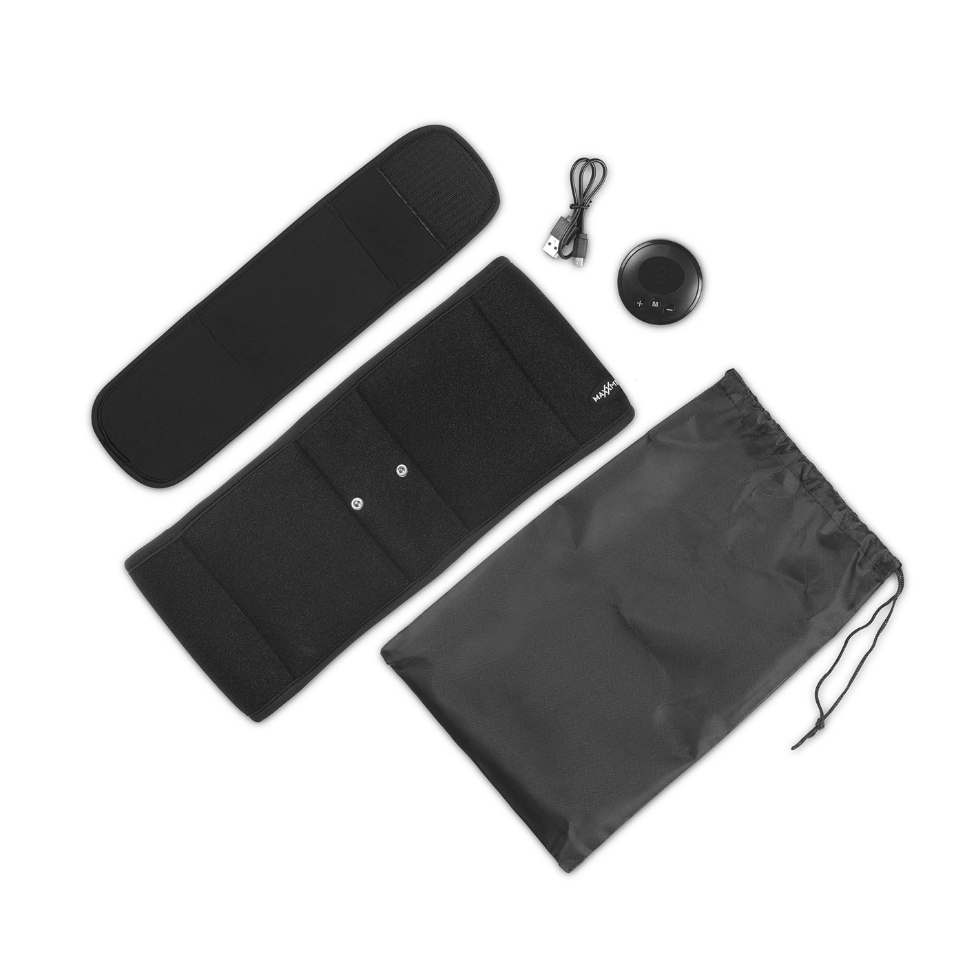 Bauchmuskelgürtel EMS - 6 Programmen - 9 Intensitätsstufen - unisize - schwarz