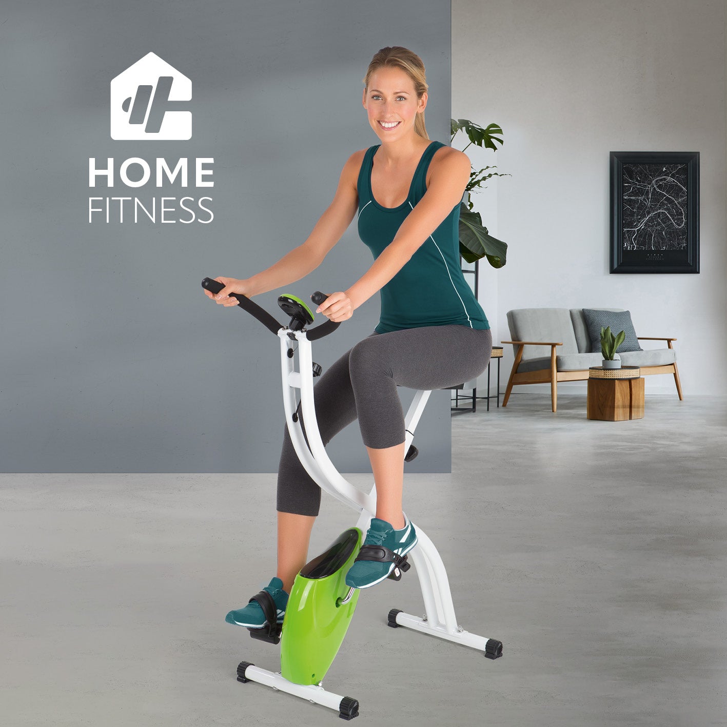 Heimtrainer mit magnetischer Bremse