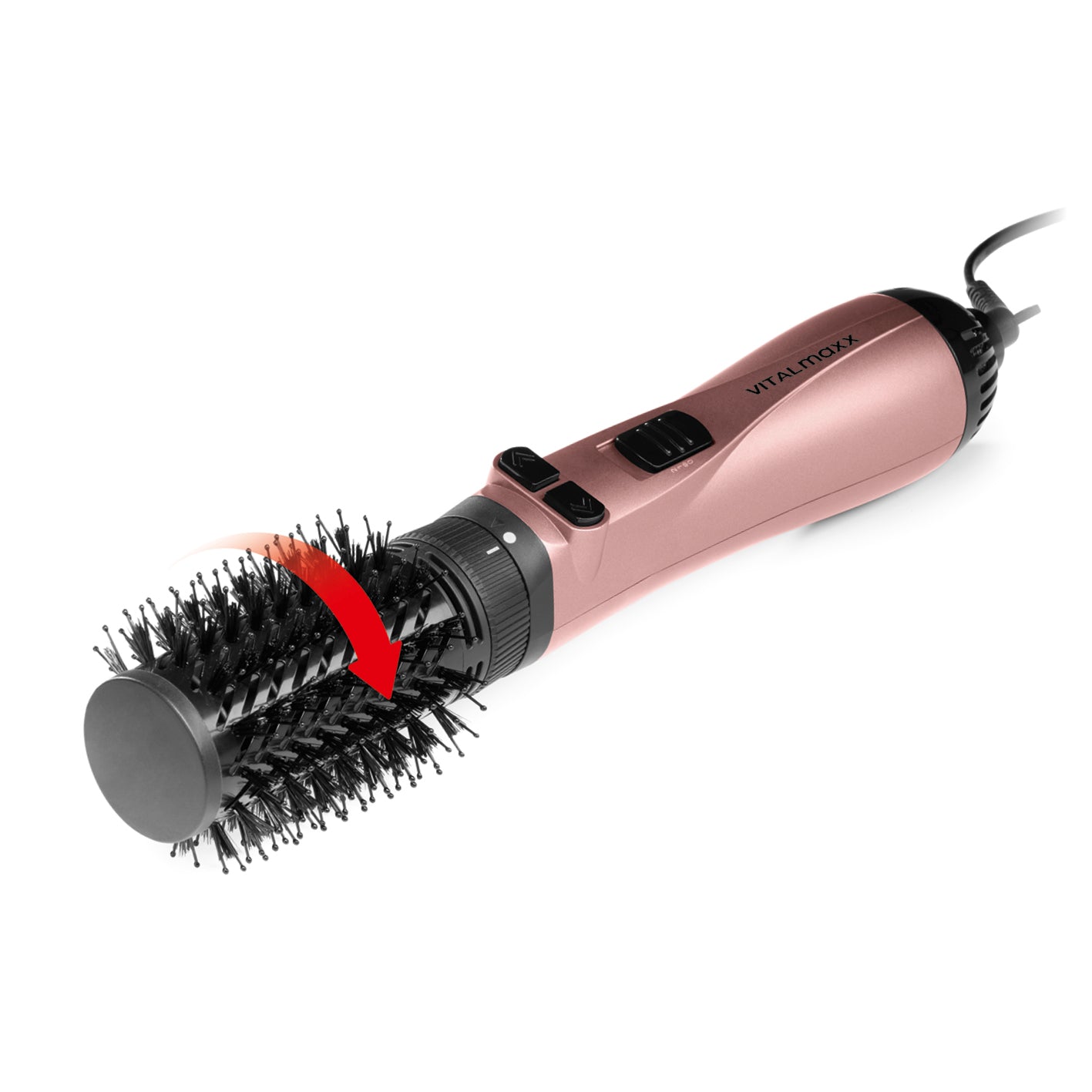Stylingbürste - 3 Aufsätze - anthrazit/rosegold