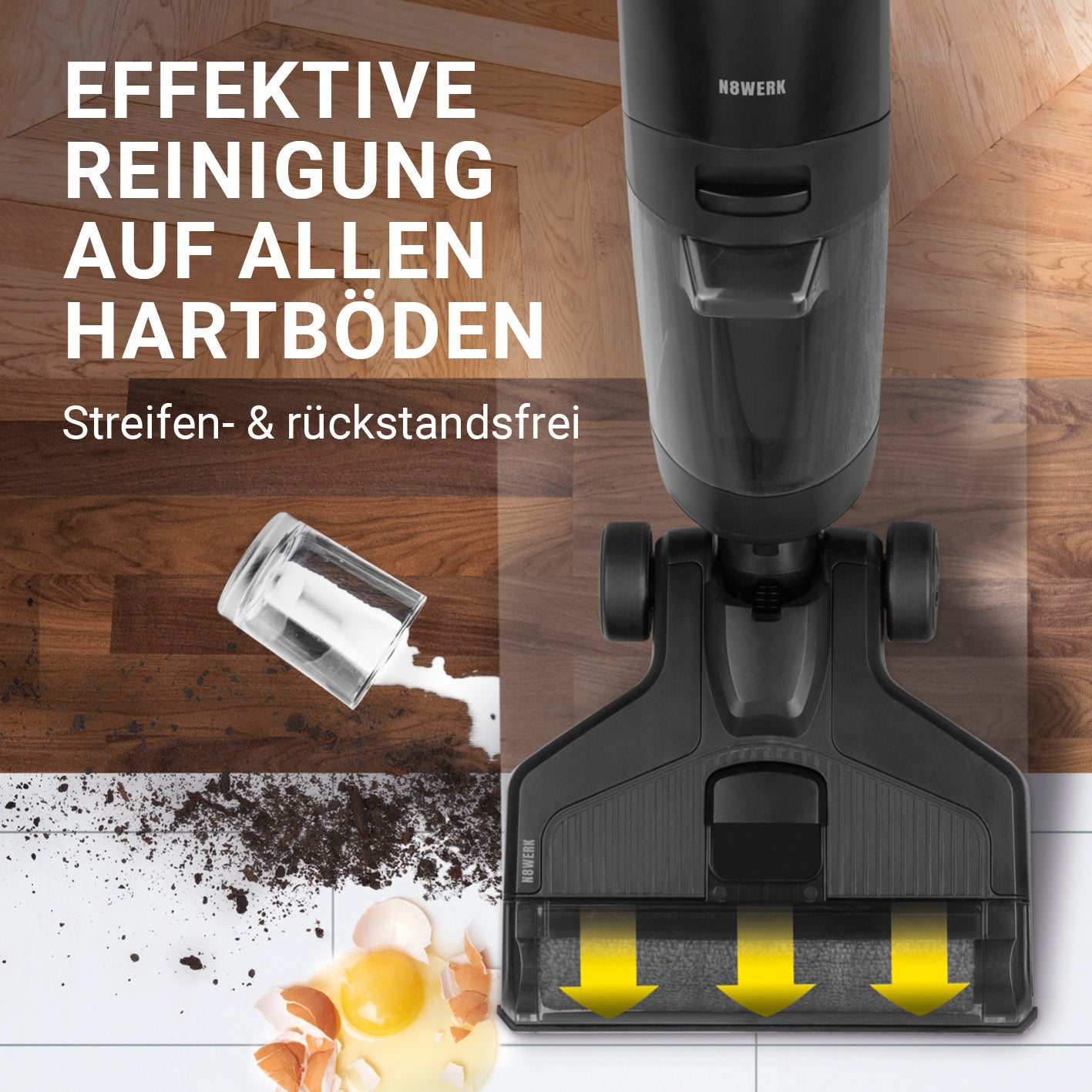 Saugwischer Smart Clean 3in1 + Univeral-Bodenreiniger 500ml