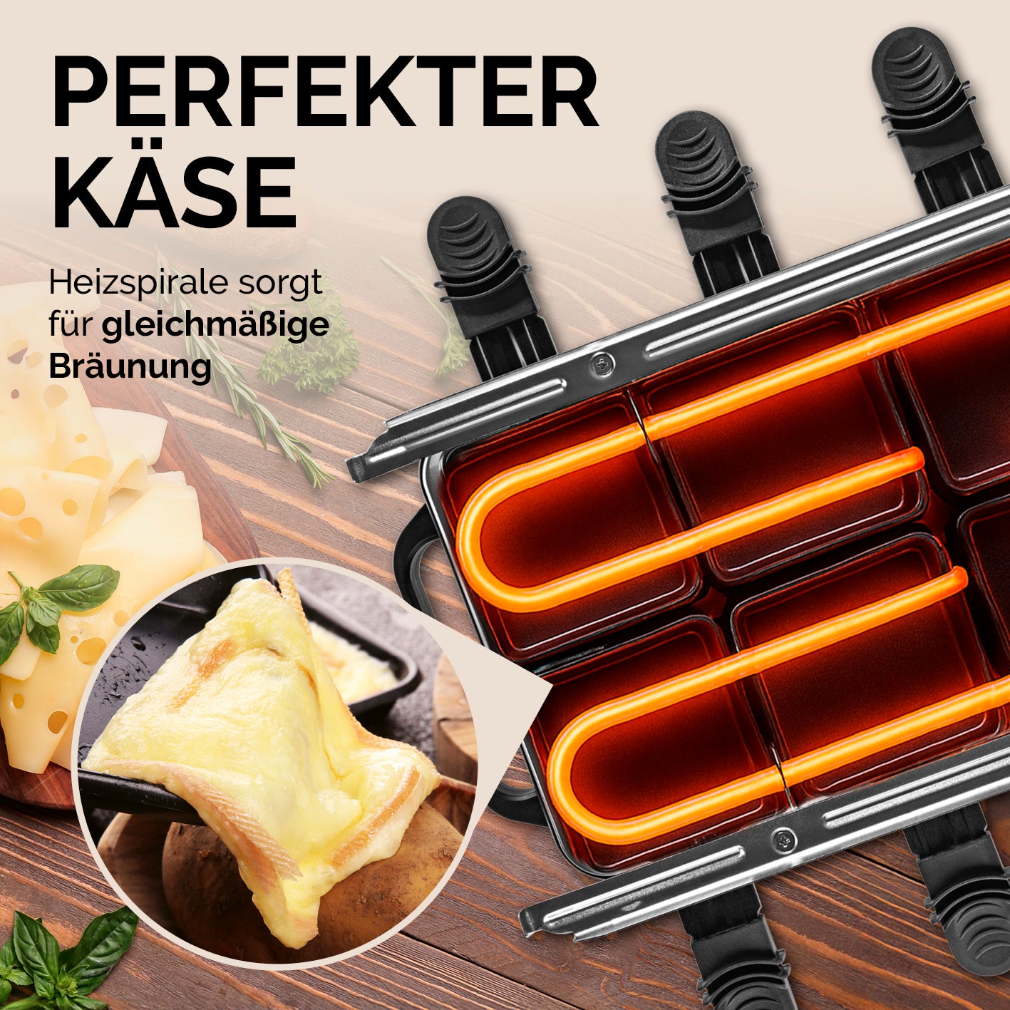 Raclettegrill - 8 Personen