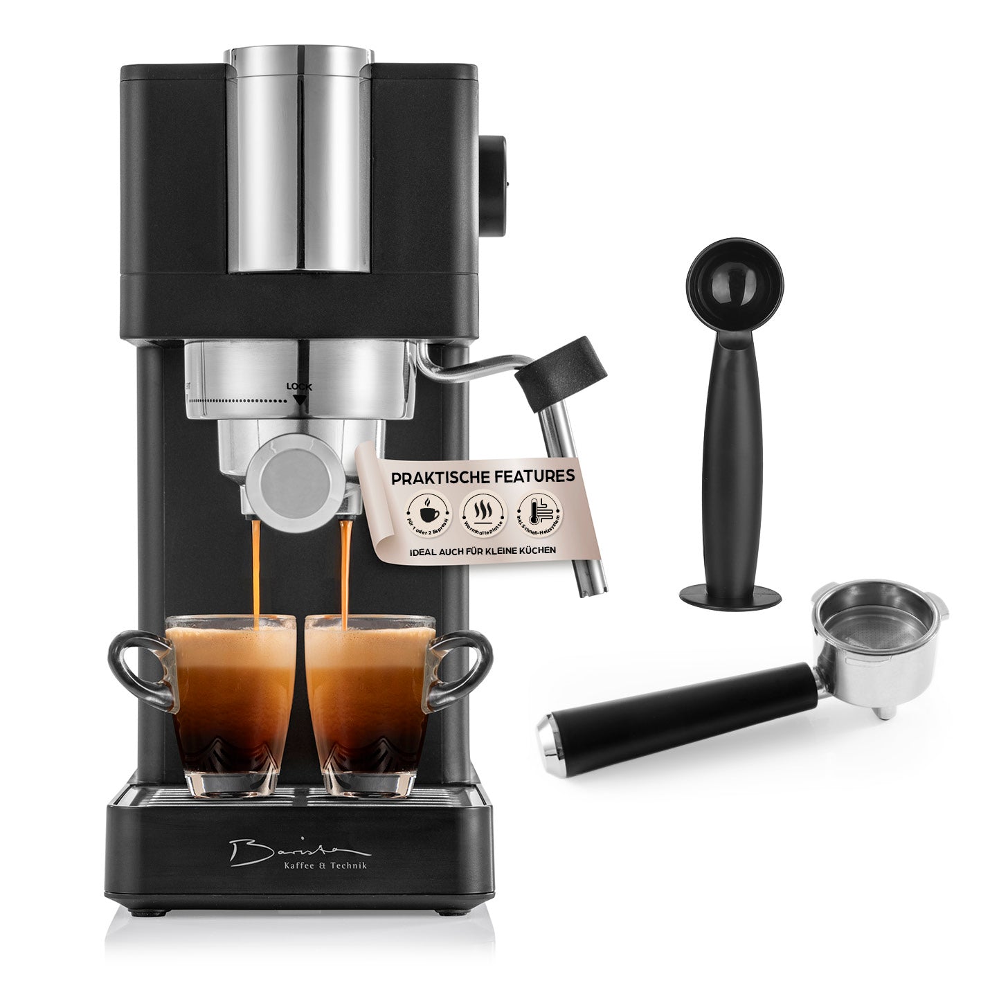 Siebträgermaschine Espresso Slim - 20 bar