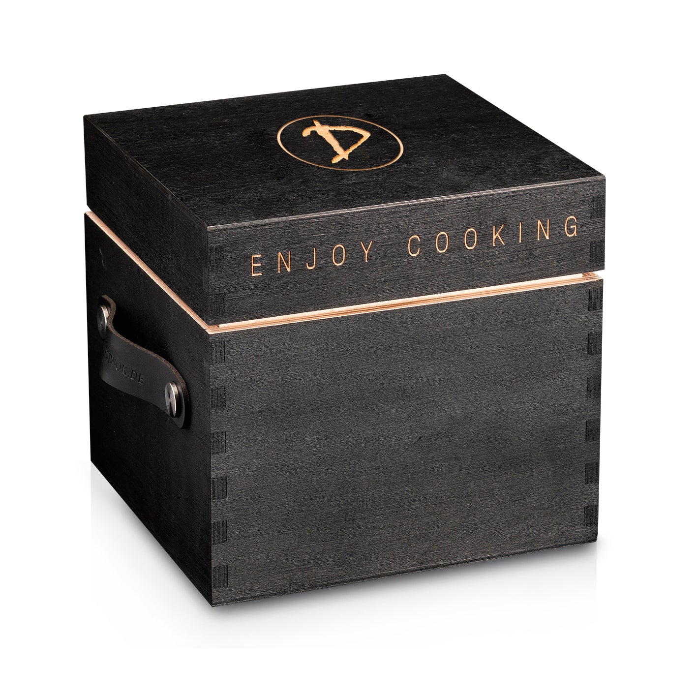 Transportbox für Tisch-Kochset für bis zu 2 Personen - 21 x 21 x 21 cm - schwarz