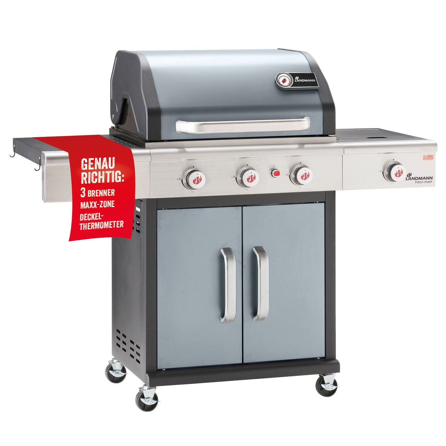 Triton 3.1 maxX Gasgrill mit Infrarotseitenbrenner
