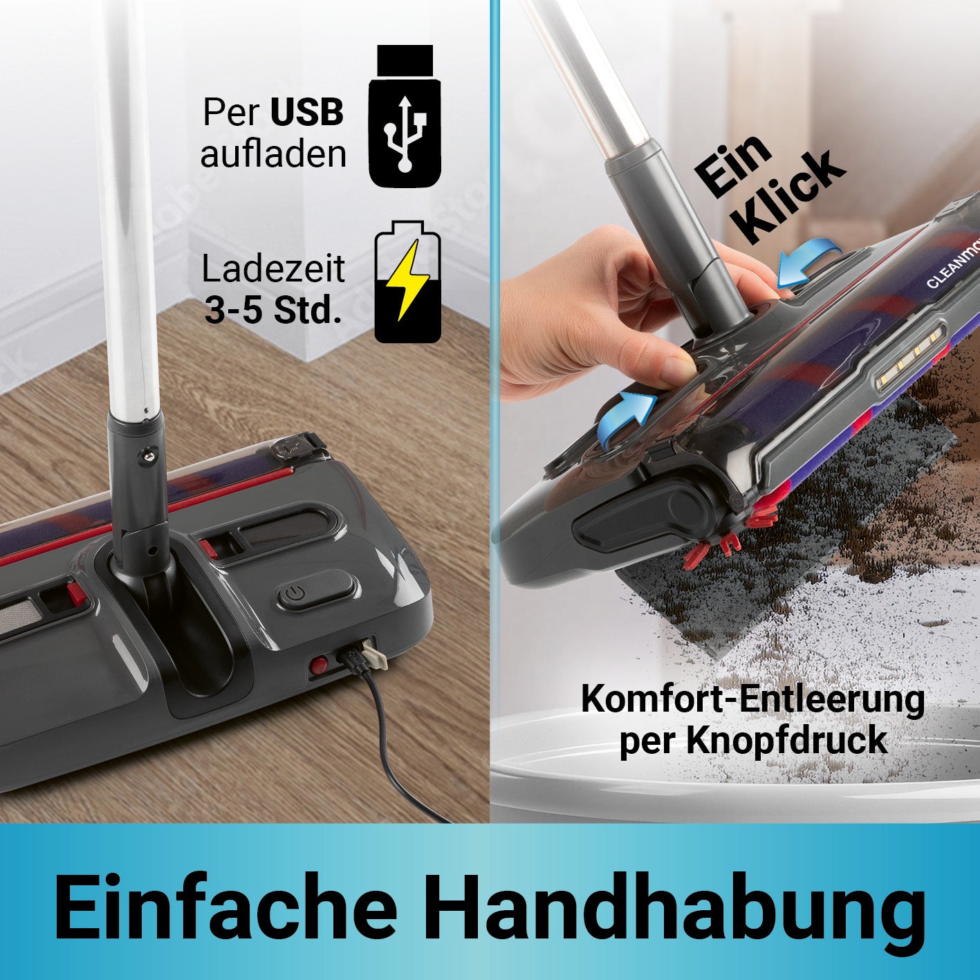 Akkubesen mit LED-Beleuchtung