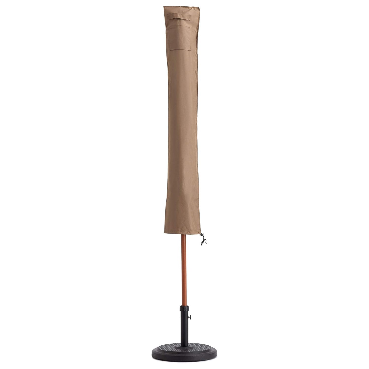 Abdeckung Schutzhülle für Sonnenschirm - 195 x 25/35 cm - Beige