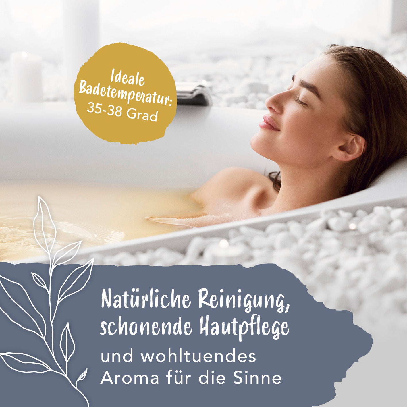 Basisches Kräuterbad mit ätherischen Ölen - Erkältungszeit & Entspannungszeit - 12er-Set (12x 100 g)
