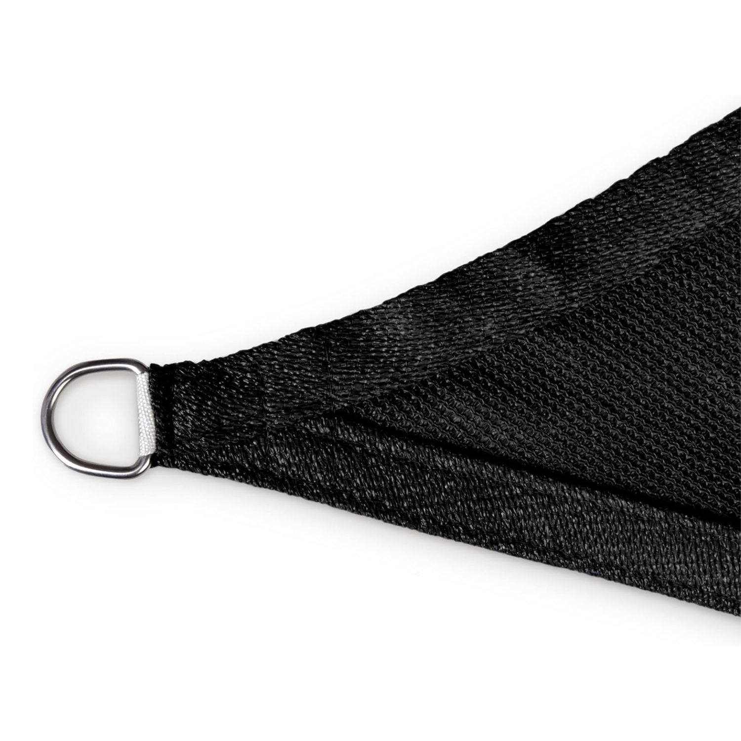 Sonnensegel 100% HDPE mit Stabilisator für UV-Schutz - Rechteck 4 x 5 Meter - Schwarz