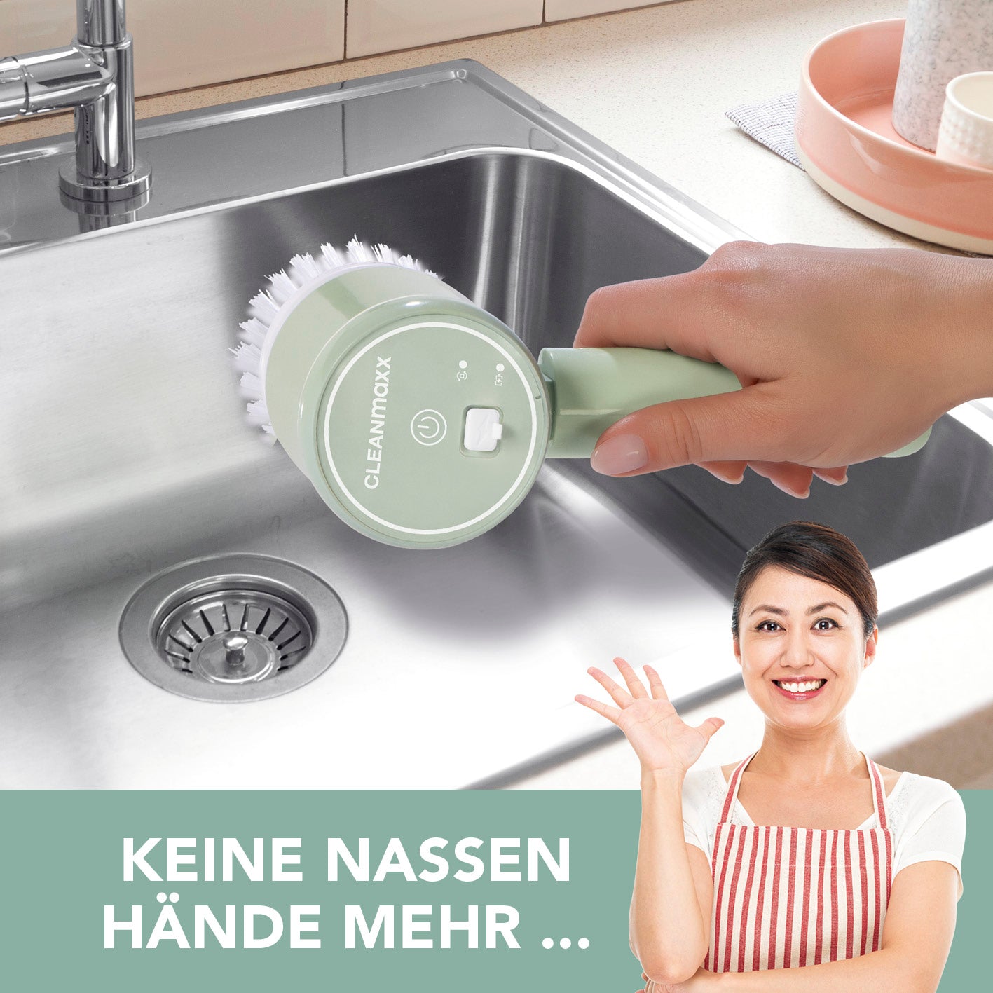 Akku-Reinigungsbürste - 2 Geschwindigkeitsstufen