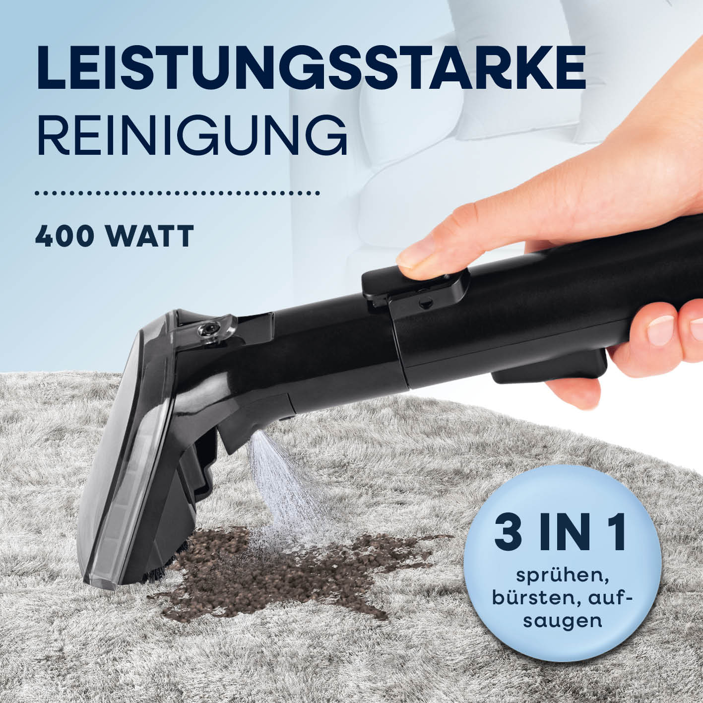 Polster- & Teppichreiniger Pro