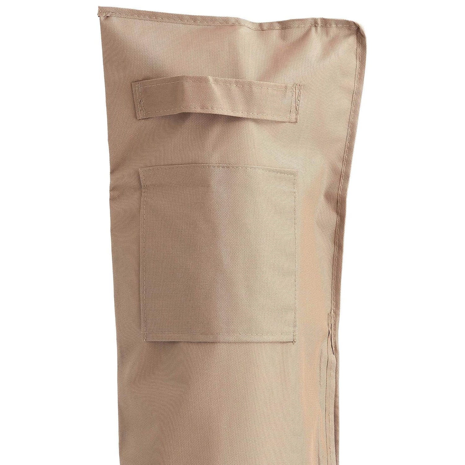Abdeckung Schutzhülle für Sonnenschirm - 195 x 25/35 cm - Beige