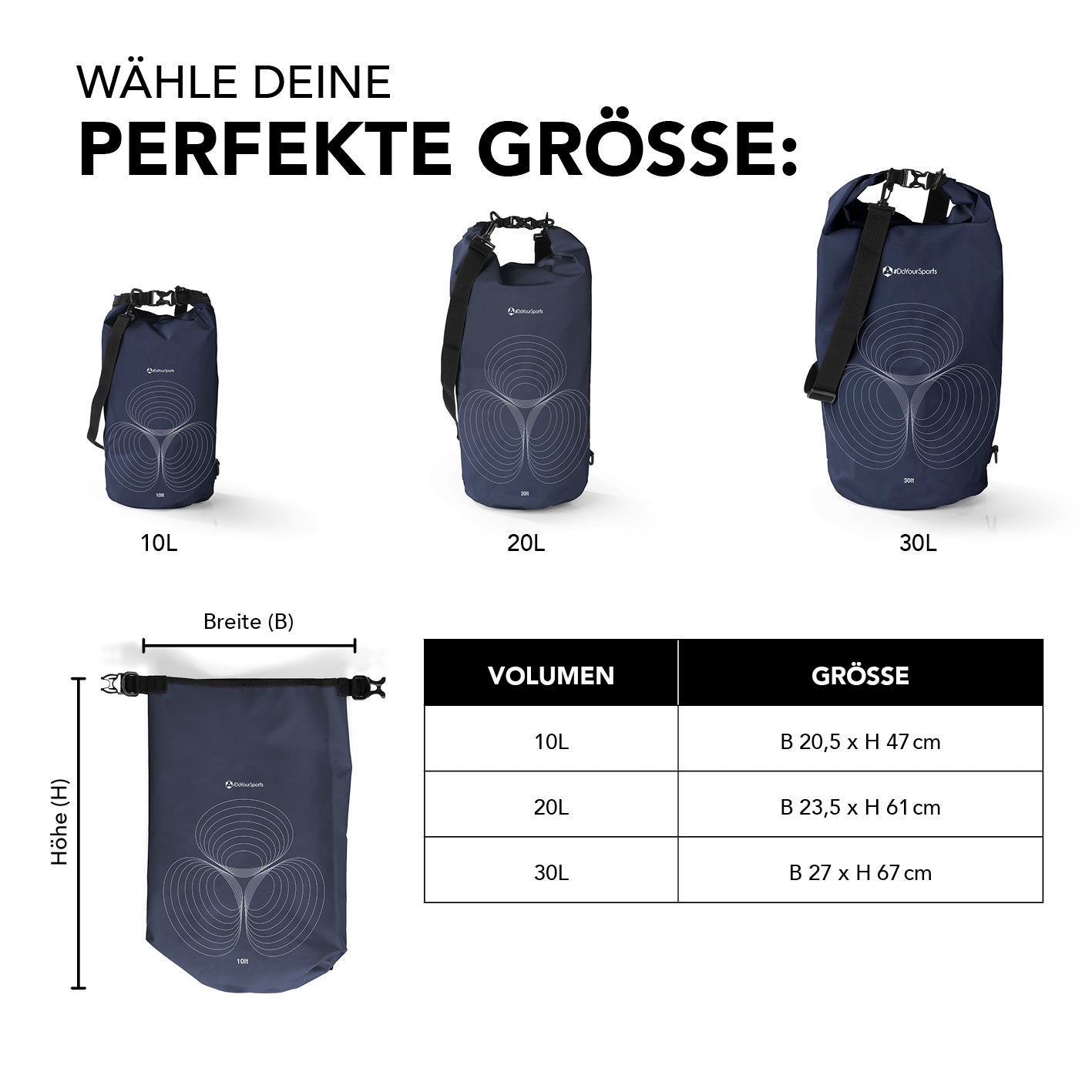 Dry Bag 20L - Dunkelblau