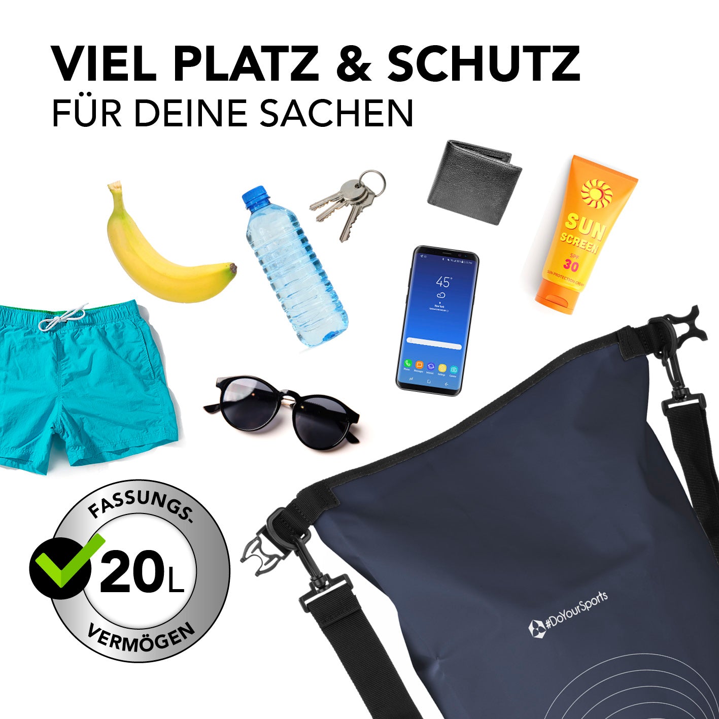 Dry Bag 20L - Dunkelblau