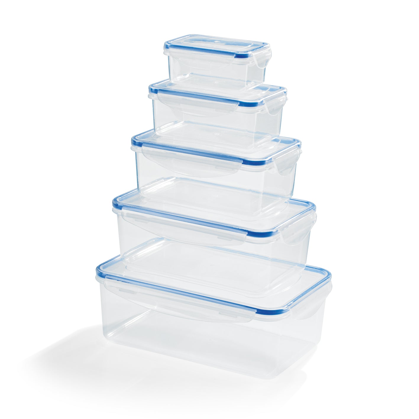 Frischhaltedosen Klick-it 10-tlg. - transparent/blau