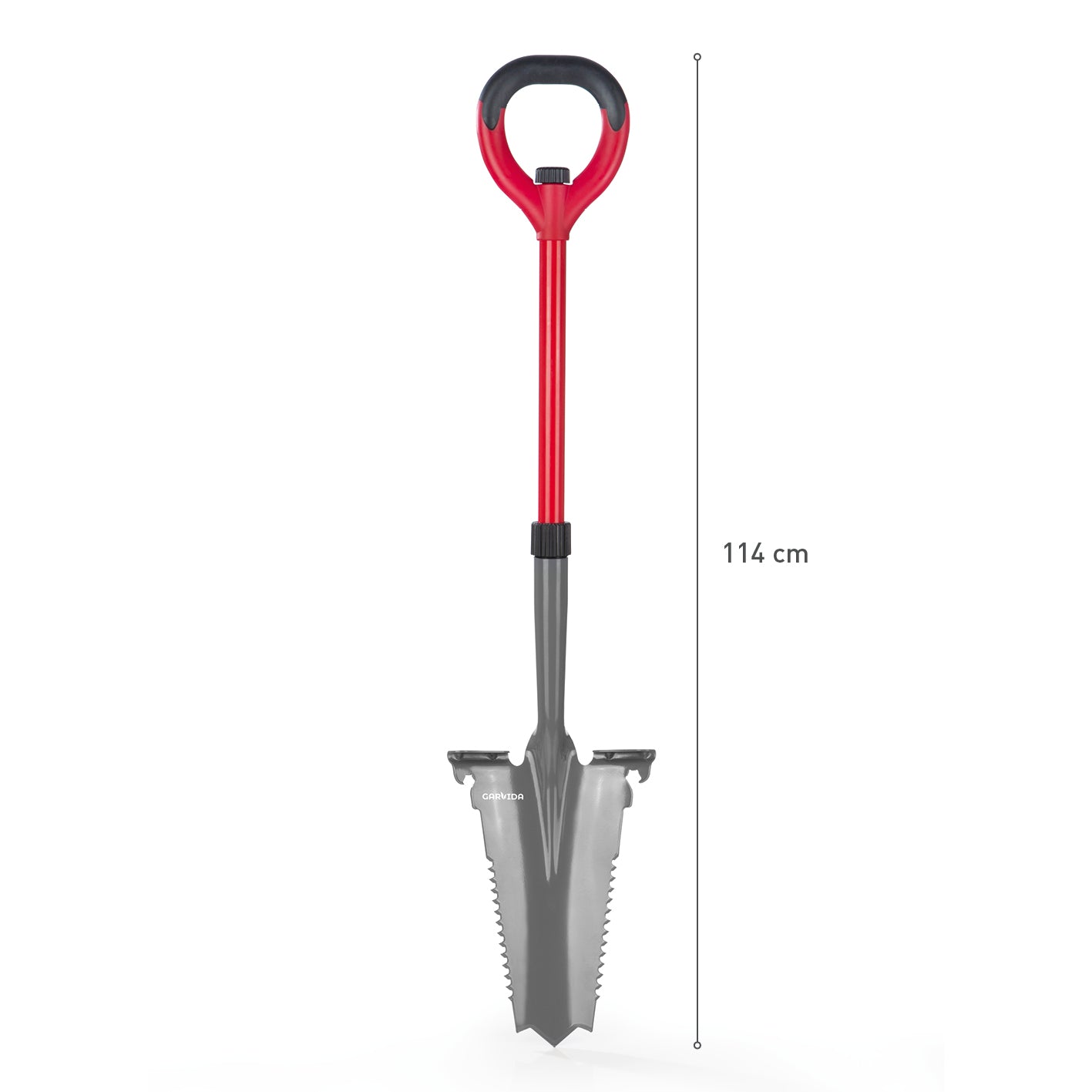 Spaten- & Wurzelsäge - 114 cm - grau/rot