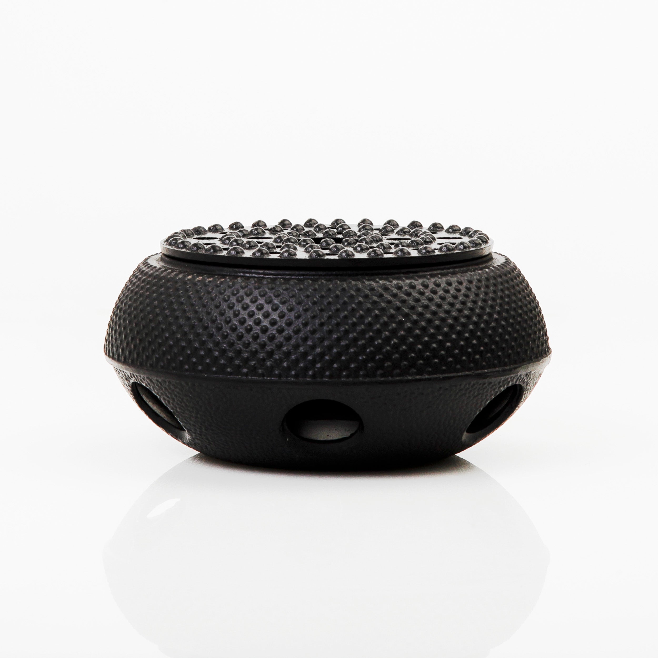 LUMALAND Stövchen aus Gusseisen - Teewärmer für Teekannen - Nach asiatischer Tradition - Schwarz