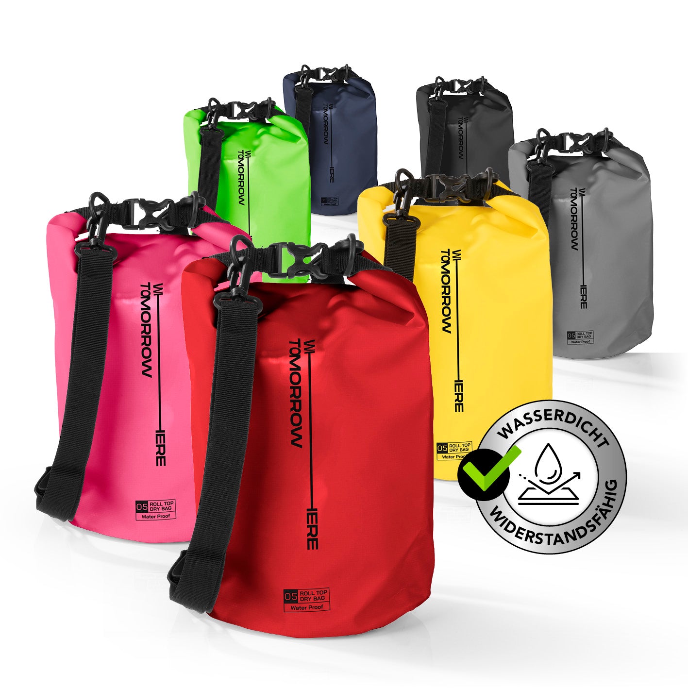 Dry Bag 5L - Style 02 - Rot