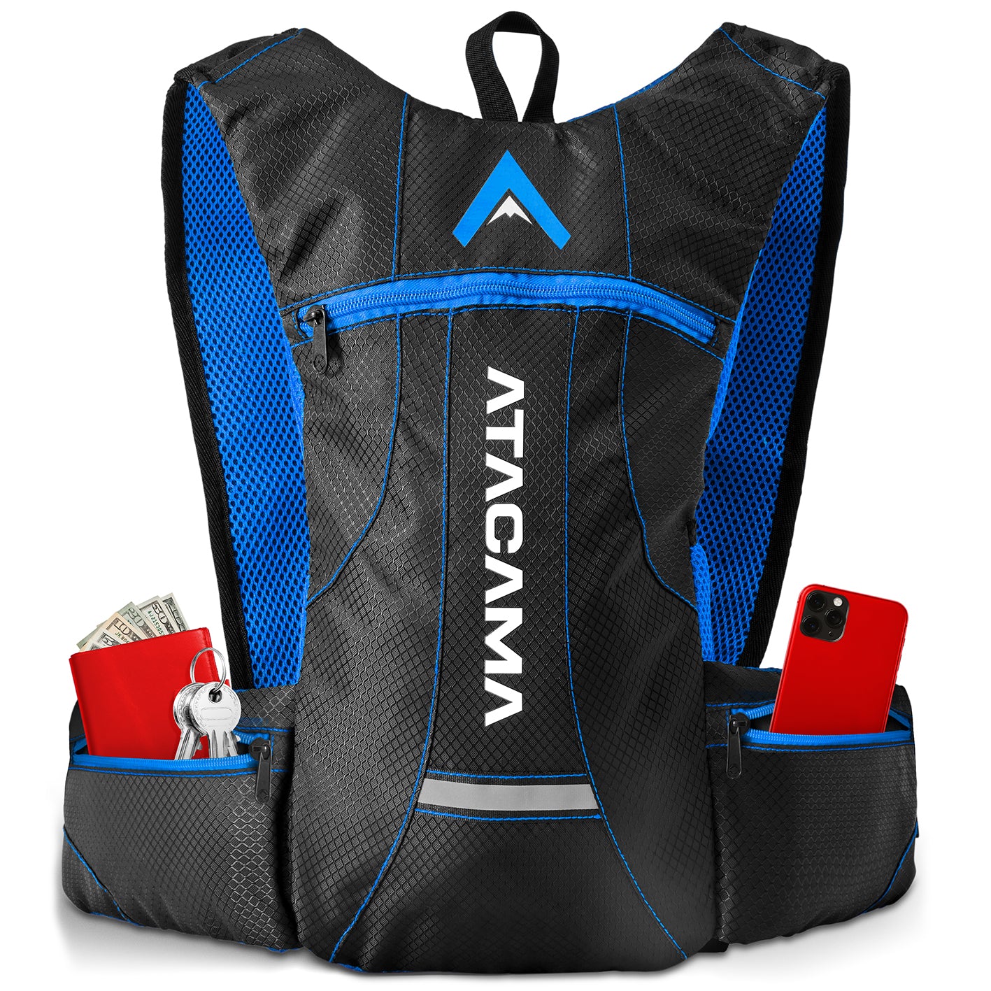Trinkrucksack für 2 L Trinkblase - Blau