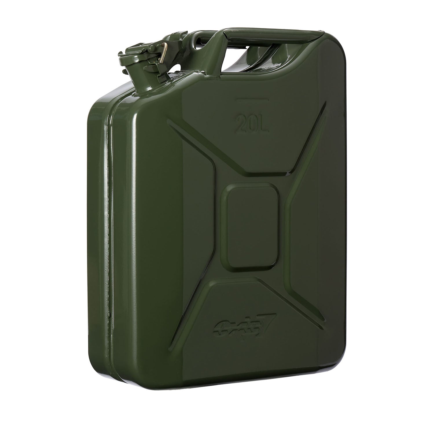 3er Set - Metall-Kraftstoffkanister 20 Liter Olivgrün