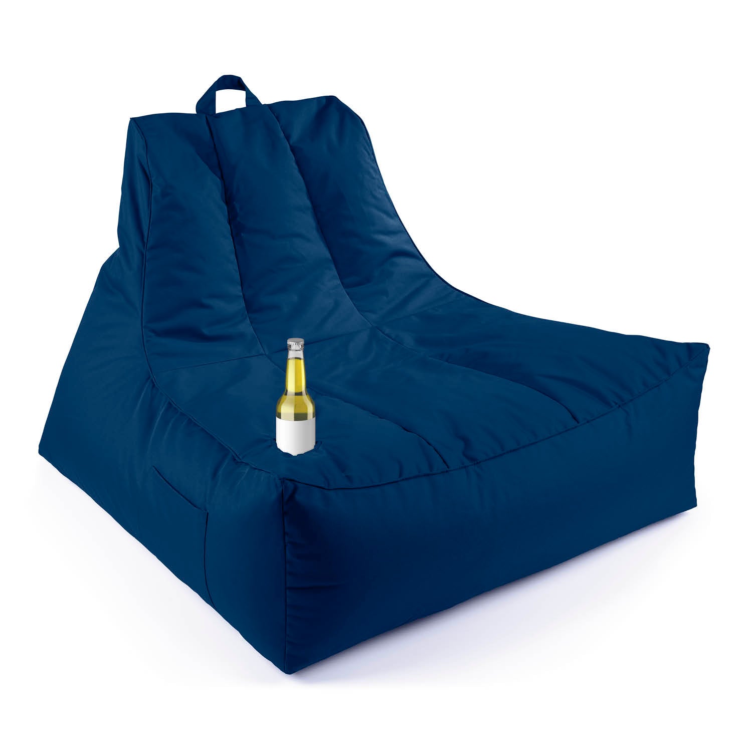 Premium Lounge-Sessel - 380 L - 100 x 100 x 80 cm - Navyblau