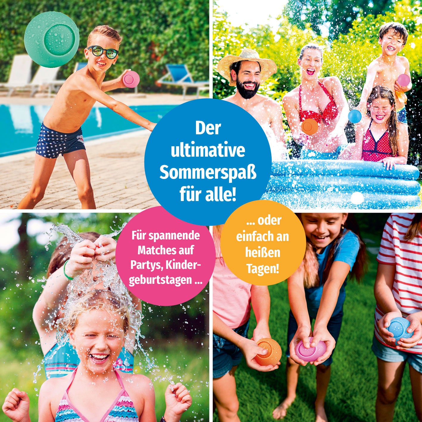 Silikon-Wasserballon - 12er-Set