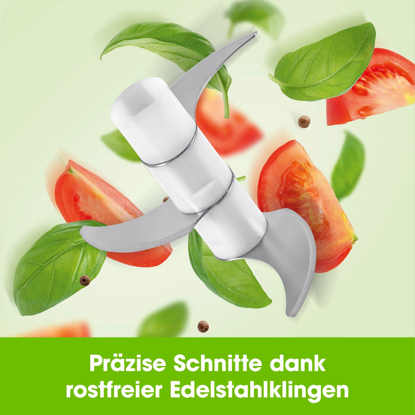 Multi-Zerkleinerer inkl. USB-Kabel - 250 ml - weiß/limegreen