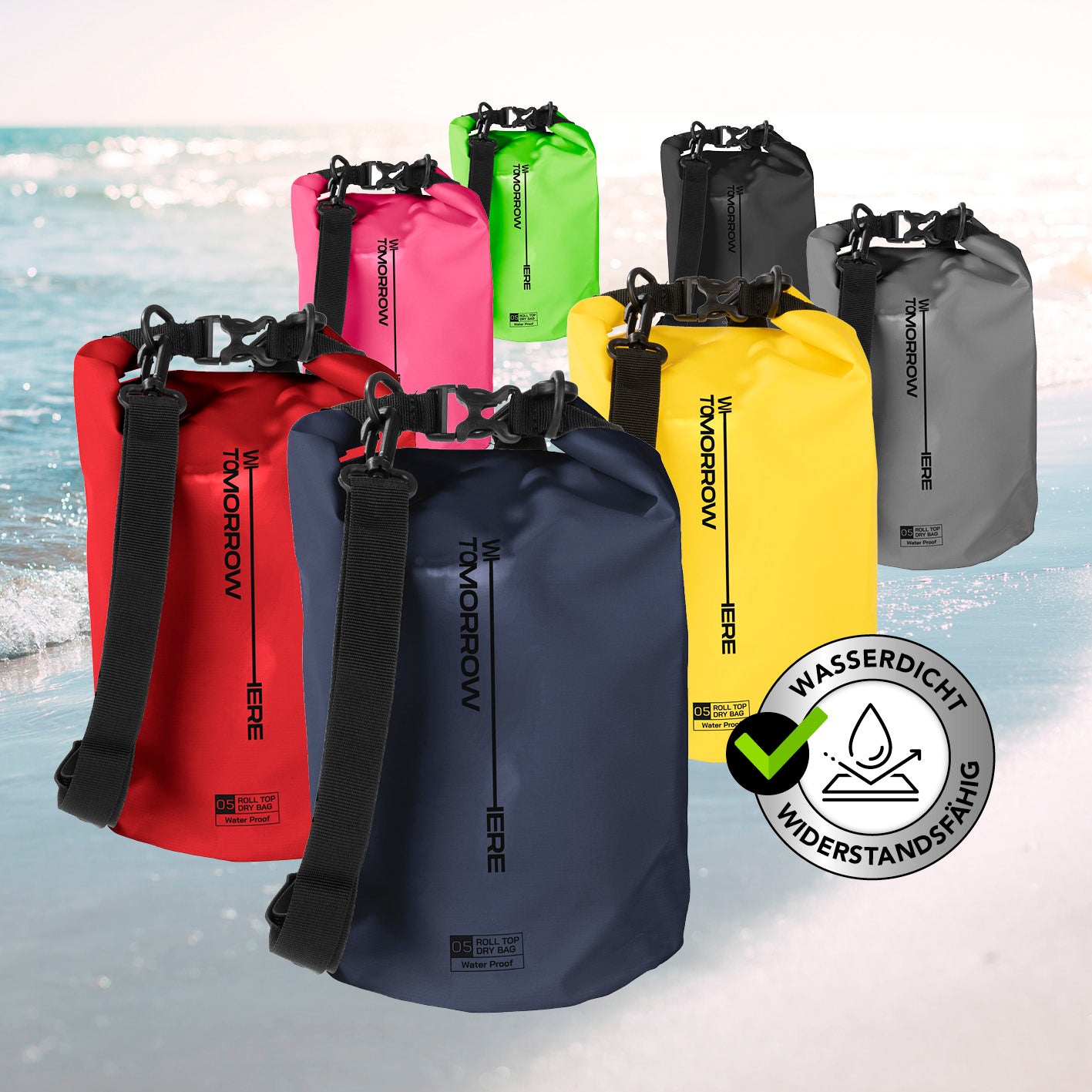 Dry Bag 5L - Style 02 - Dunkelblau