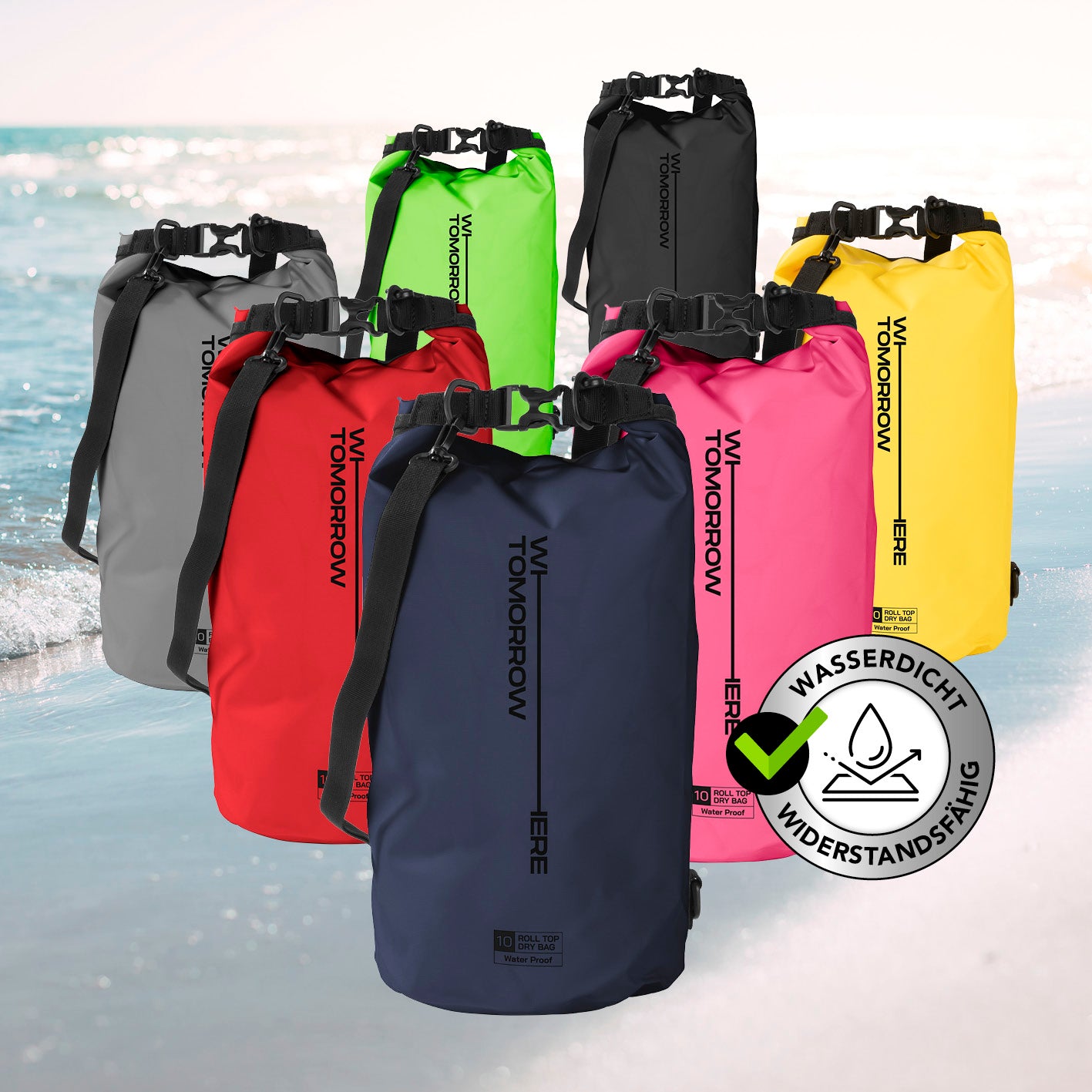 Dry Bag 10L - Style 02 - Dunkelblau