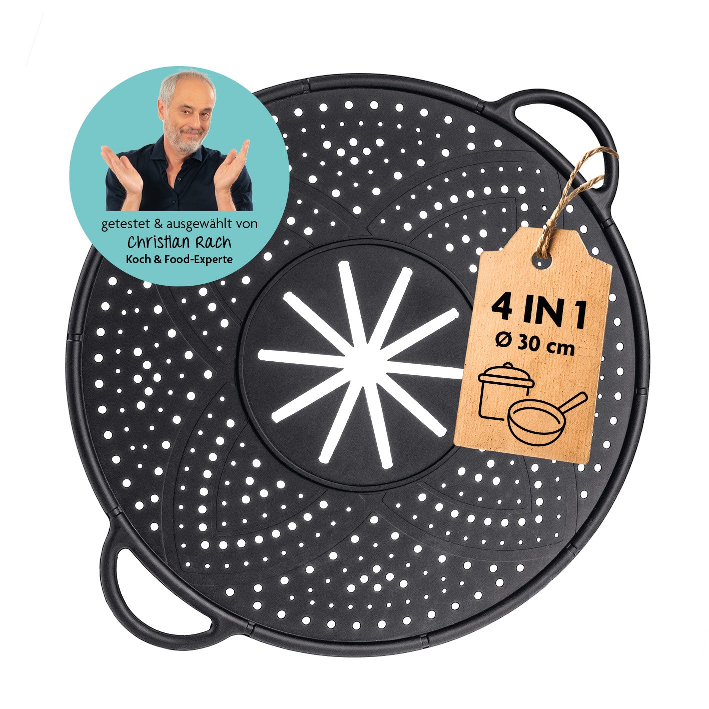 Silikon Spritzschutz 4-in-1 Ø 30 cm