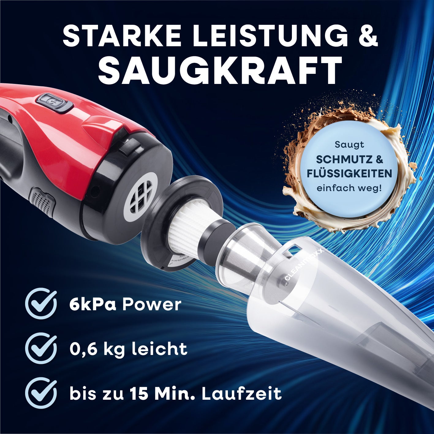 Akku-Handstaubsauger