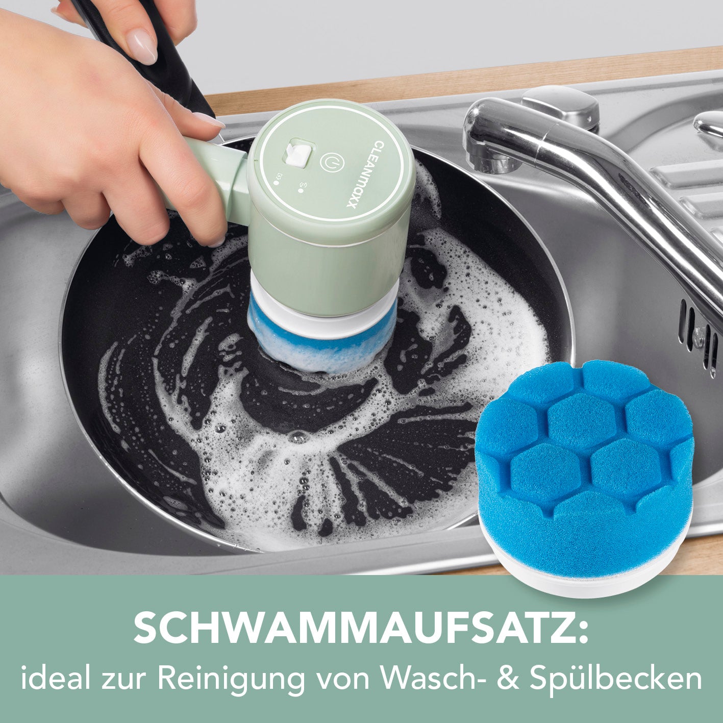 Akku-Reinigungsbürste - 2 Geschwindigkeitsstufen