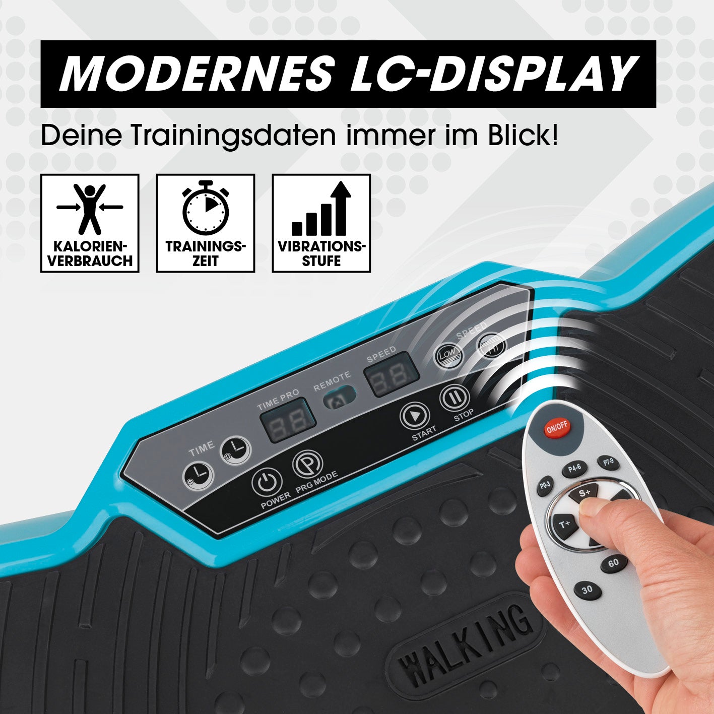 Vibrationstrainer - 4-tlg. - türkis