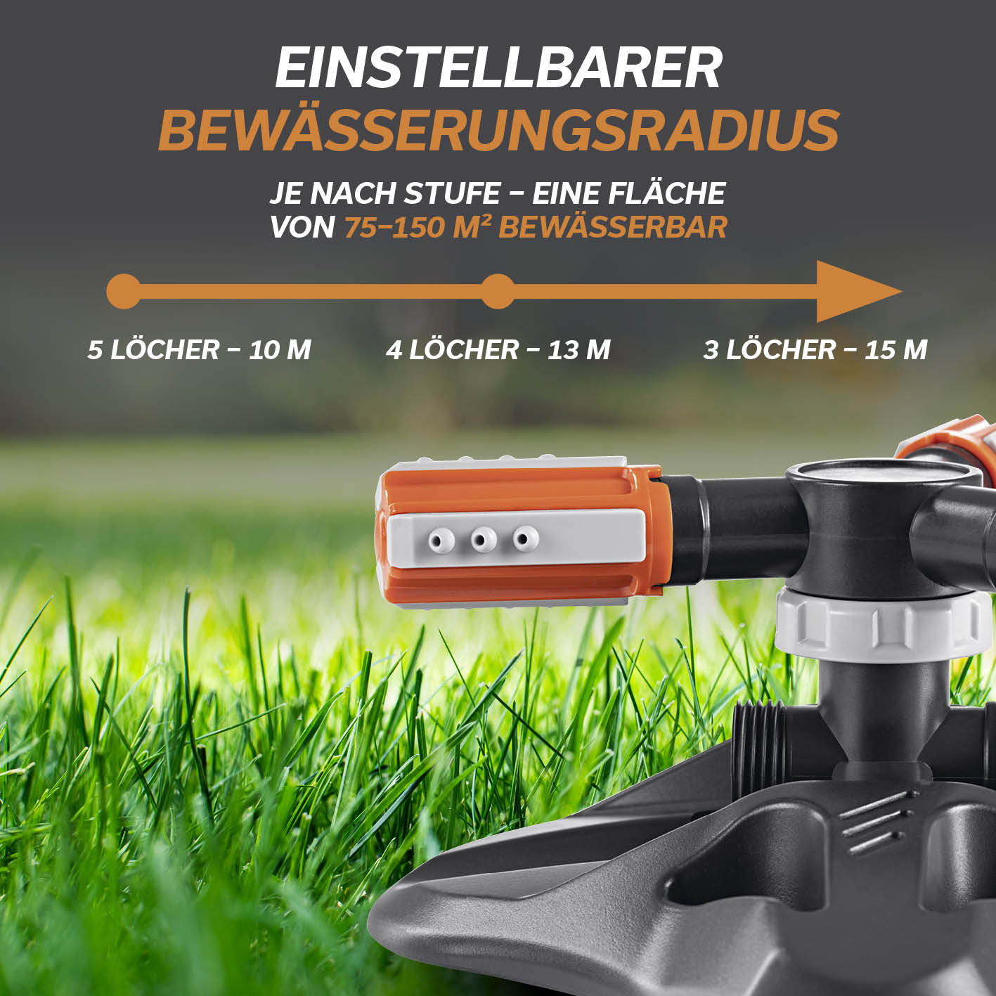 360°-Gartensprinkler - 2er-Set