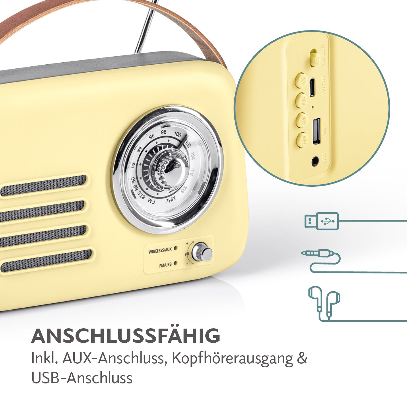 Radio Retro - Stil der 50er-Jahr - Vanille