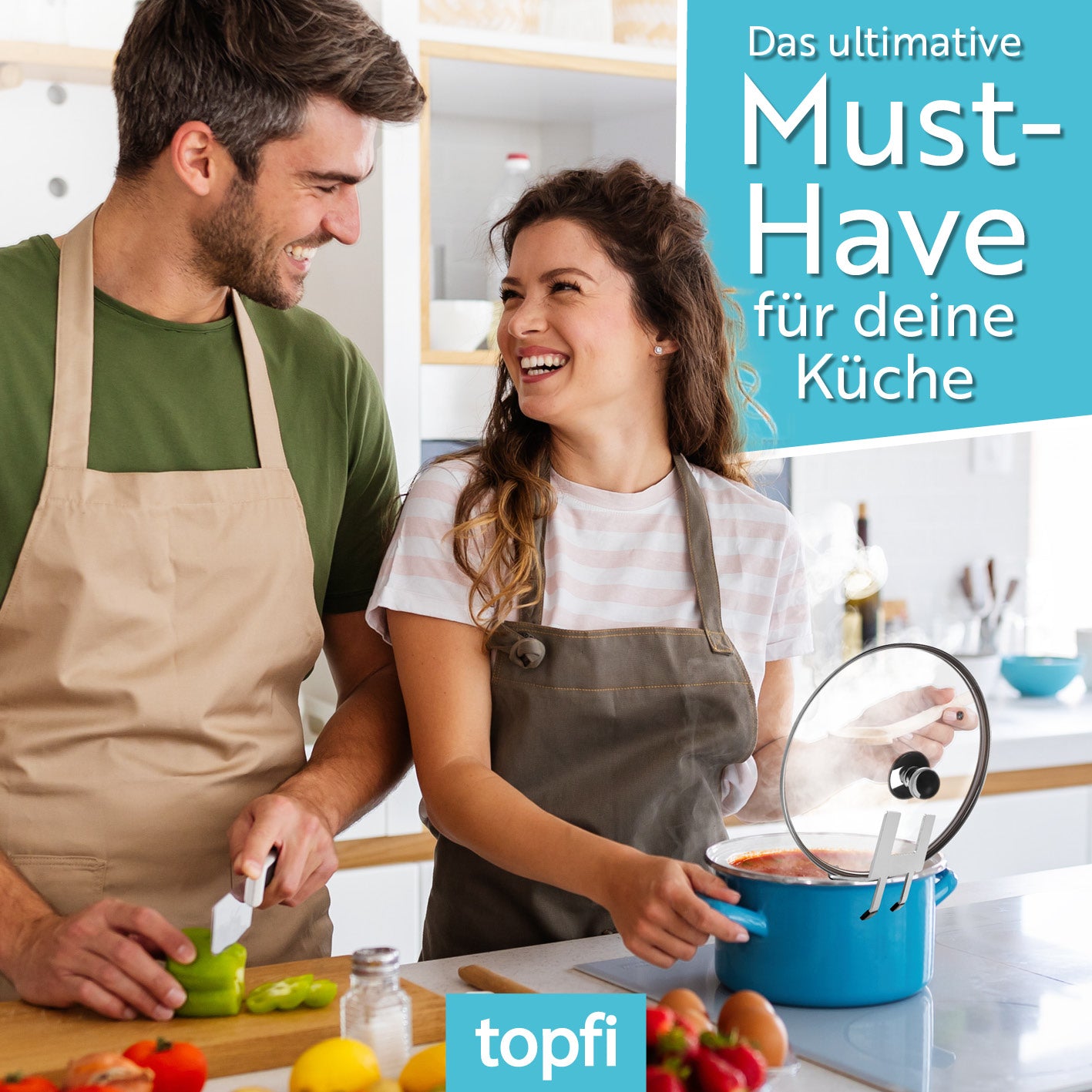 Topfdeckelhalter für Töpfe & Pfannen - 3er-Set