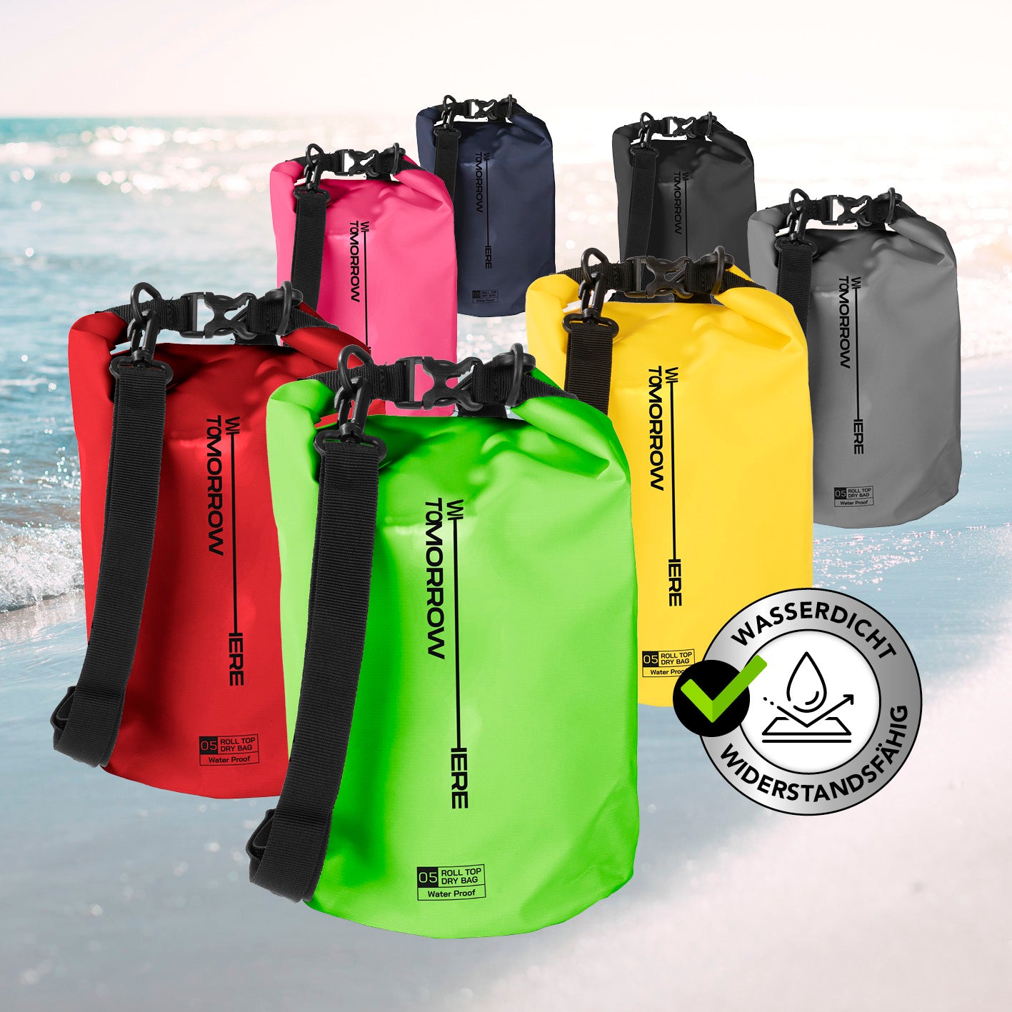 Dry Bag 5L - Style 02 - Grün