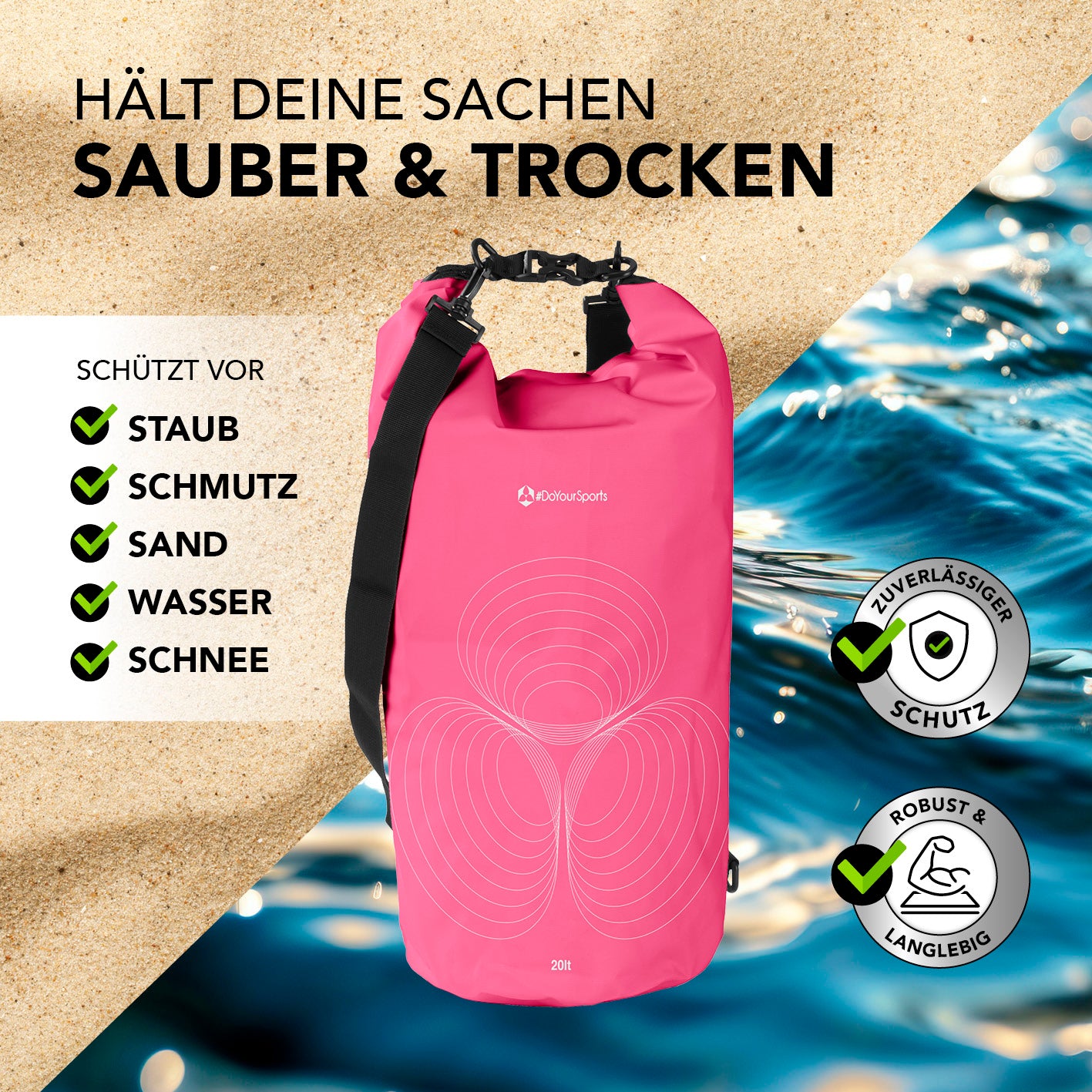 Dry Bag 20L - Pink