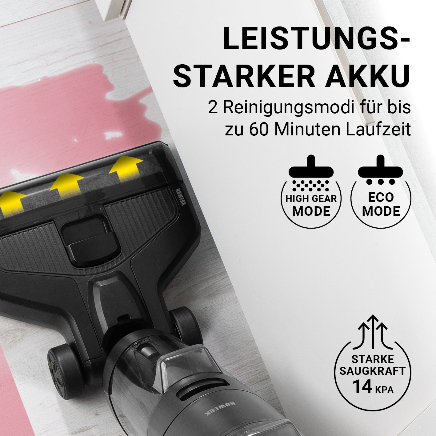Saugwischer Smart Clean 3in1 + Univeral-Bodenreiniger 500ml