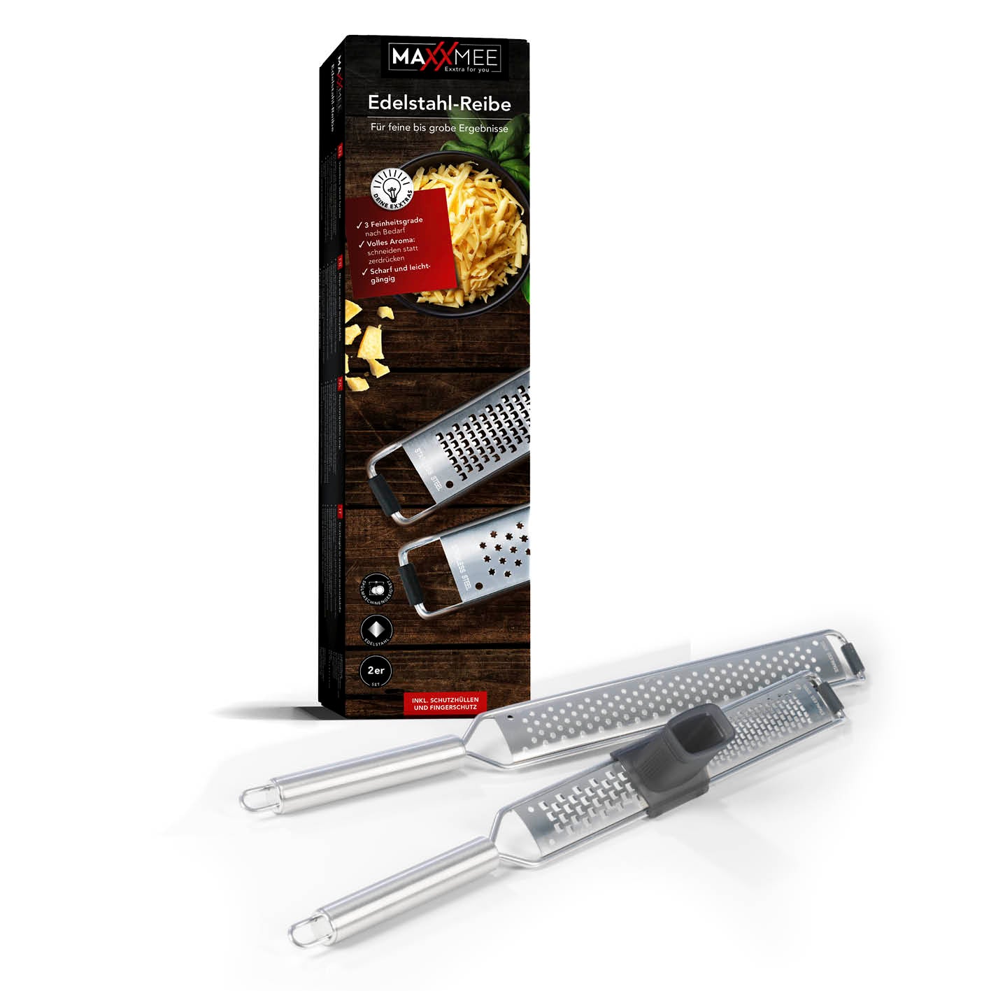 Zester Reibe - 2er-Set