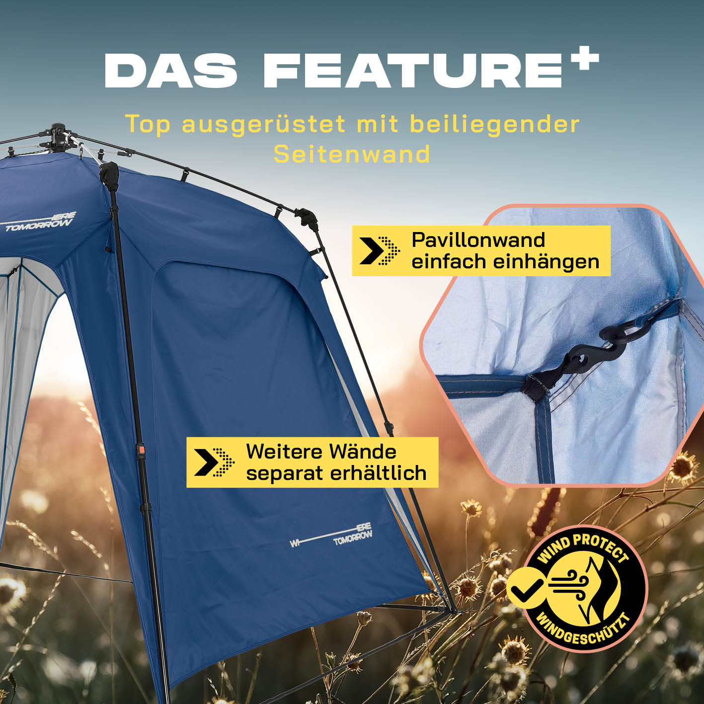 Pop up Pavillon - Blau