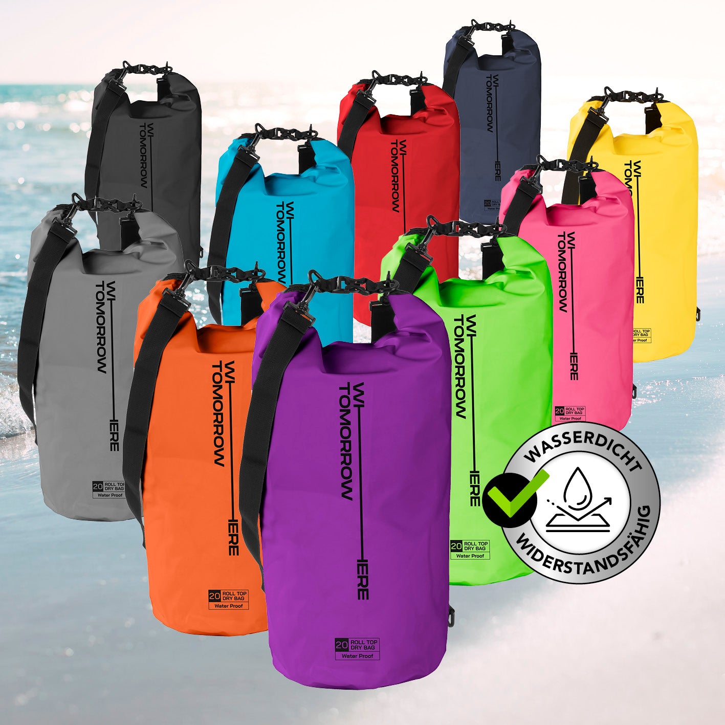 Dry Bag 20L - Style 02 - Lila